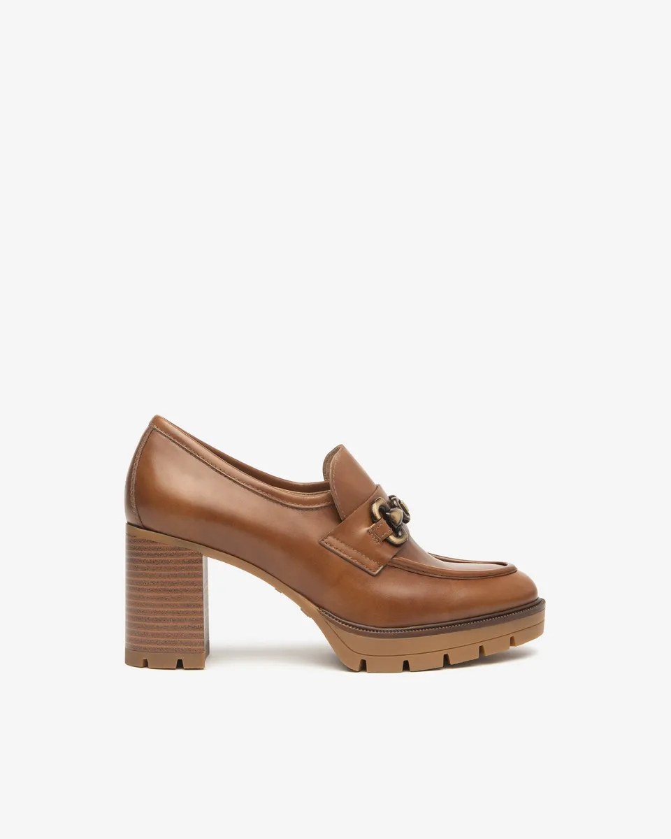 Nero Giardini Loafers mocassins cuir femme automne hiver