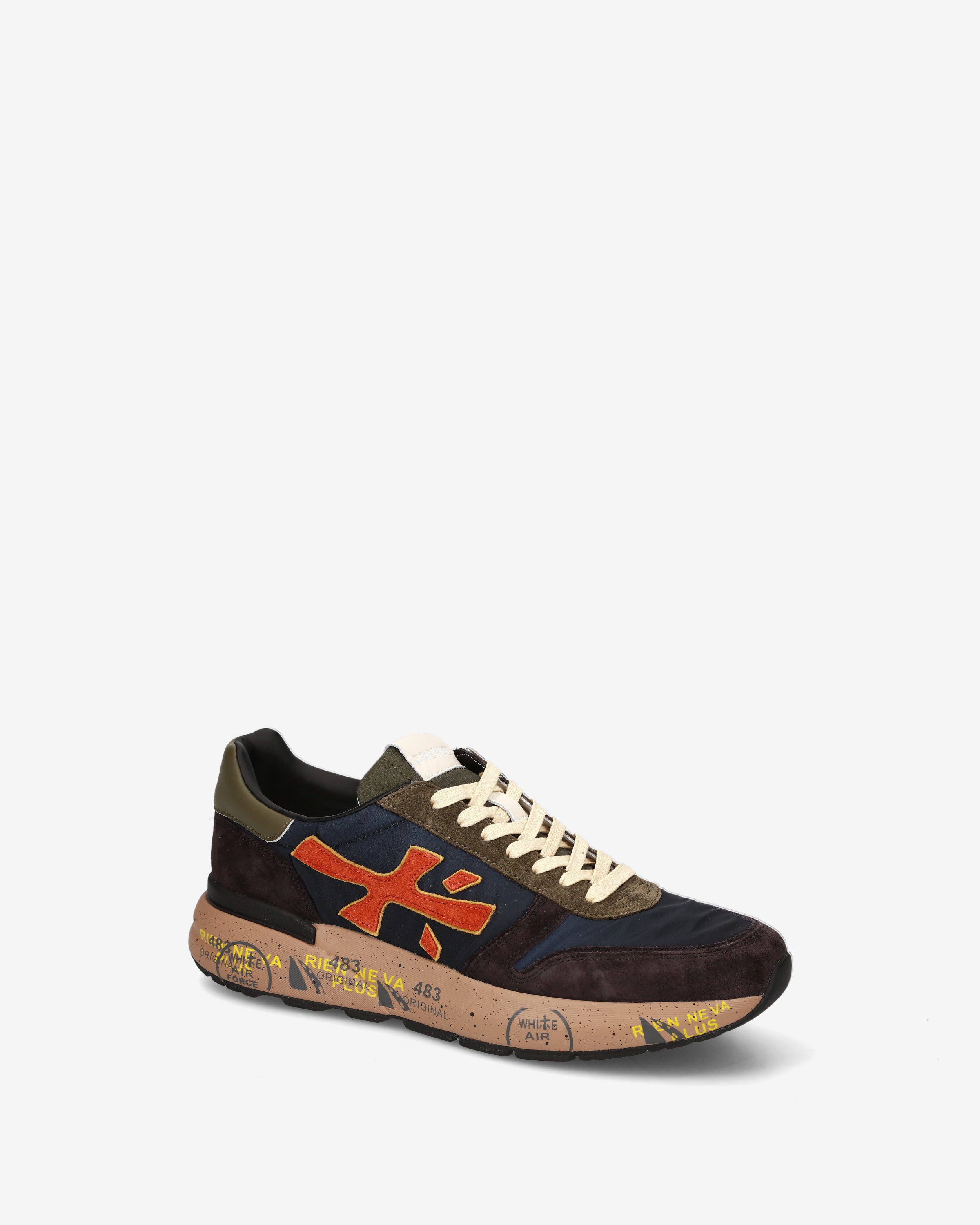 Premiata Mick 7721 baskets homme bleu marine
