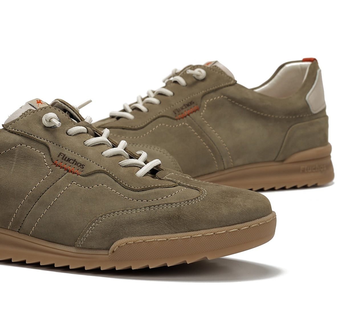 Fluchos Elder F2383 baskets vertes homme cuir