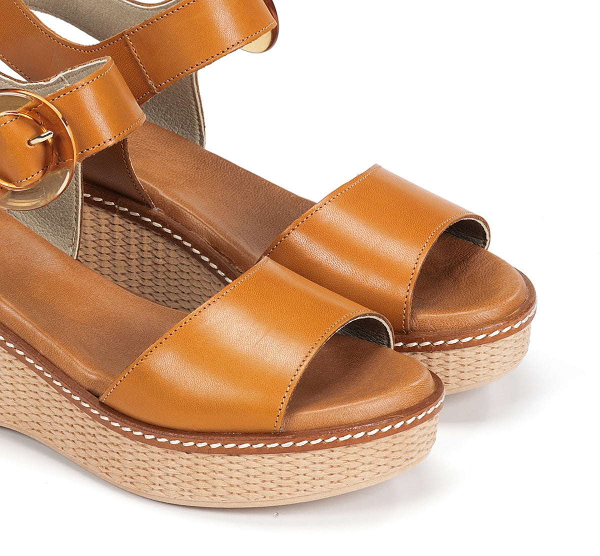 Dorking Nido D9450 sandales marron femme compensées