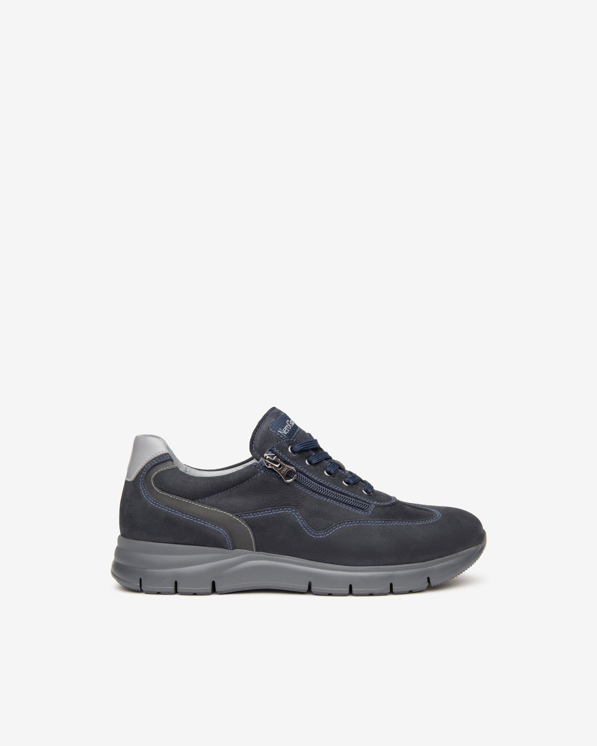 Nero Giardini Sneakers baskets cuir homme zip