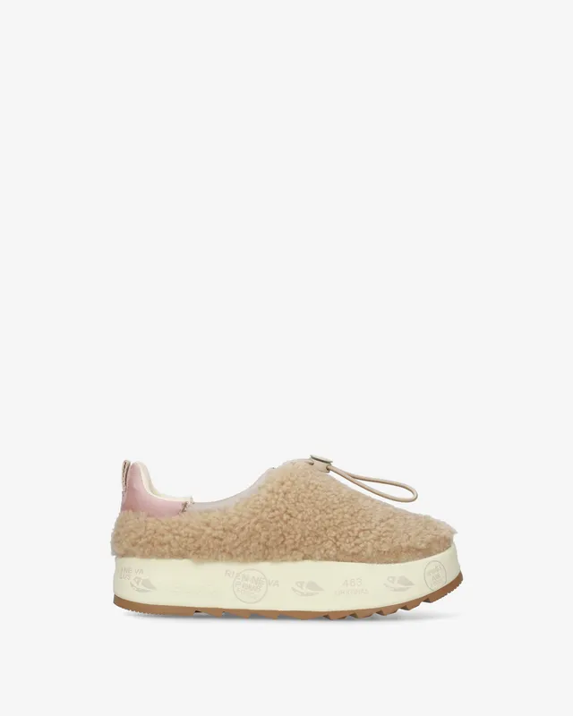 Premiata Puffyd 8684 baskets beige fourrées