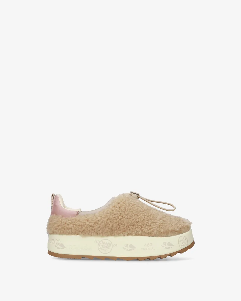 Premiata Puffyd 8684 baskets beige fourrées