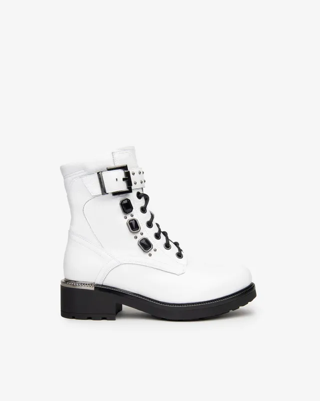 Nero Giardini Combat Boots rangers femme vernis