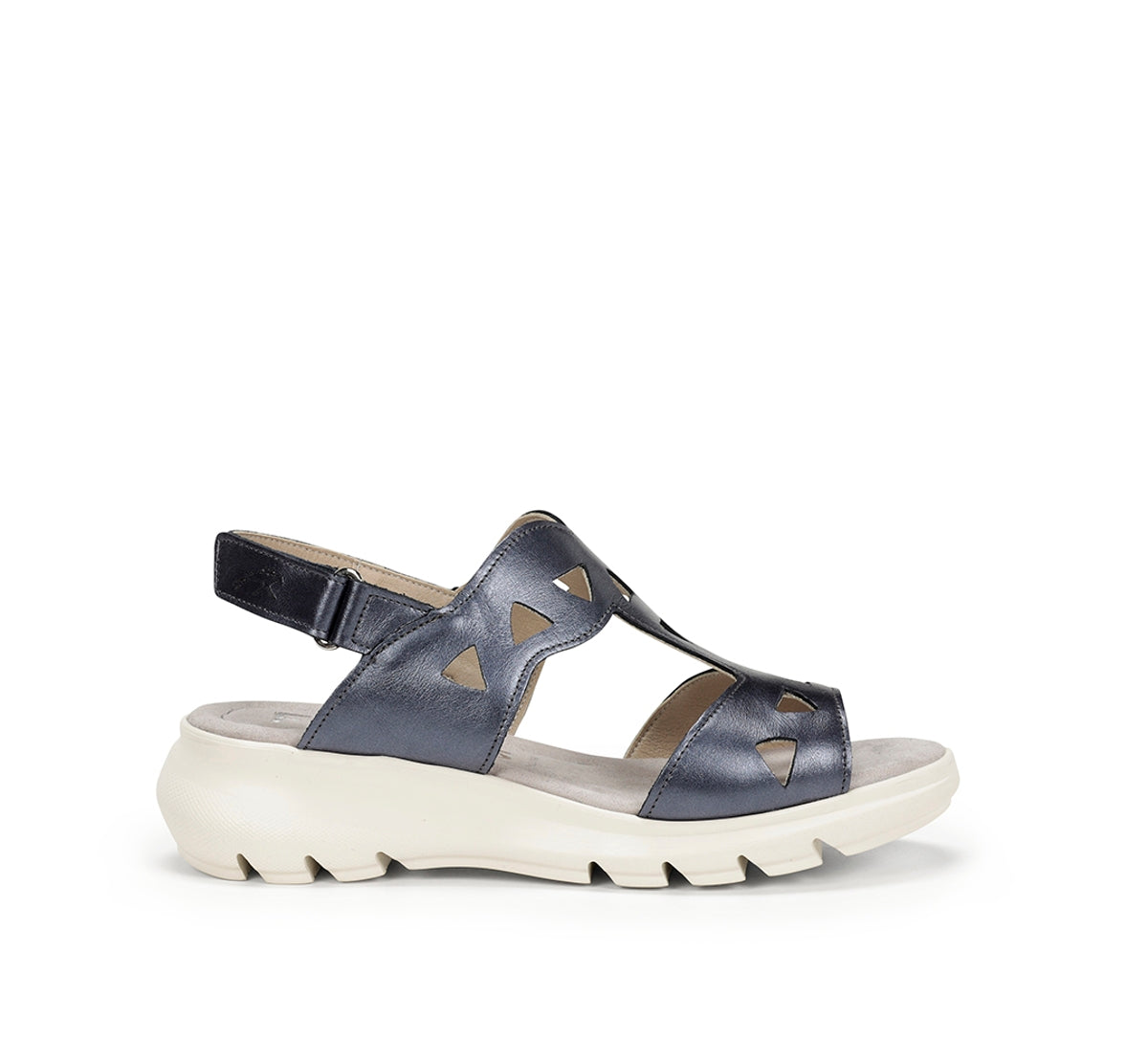 Fluchos Lua F1657 sandales femme bleu compensé