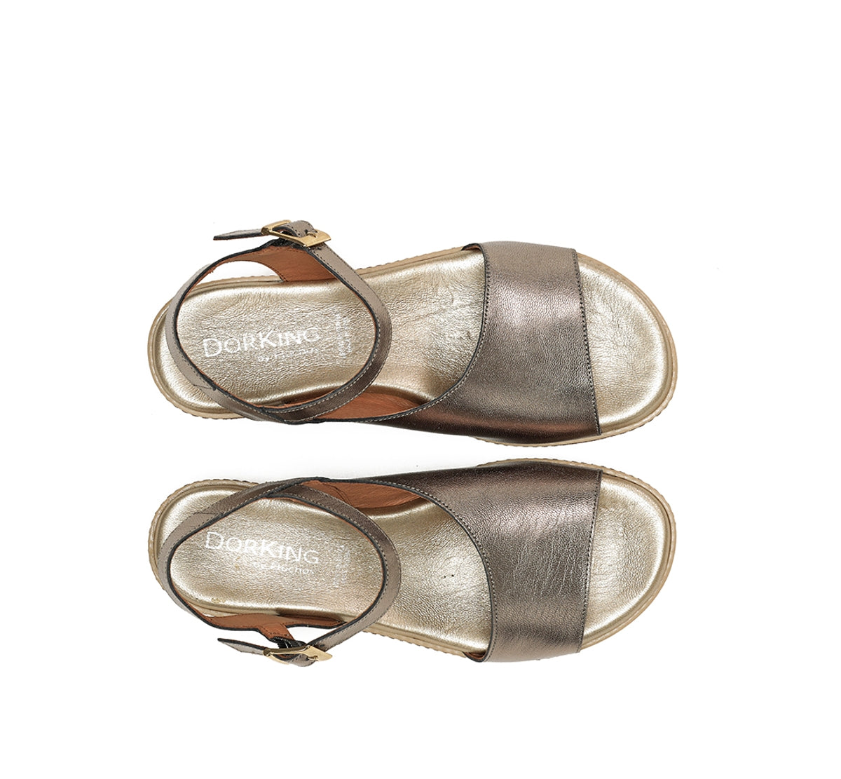 Dorking Espe D8771 sandales argent confort femme