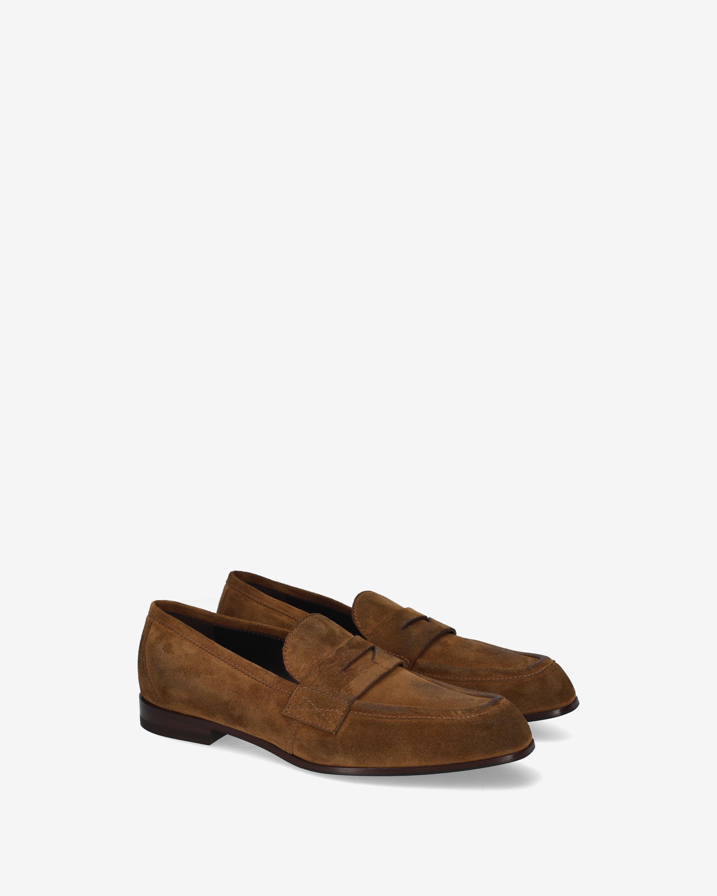 Premiata Tobacco mocassins daim tabac femme