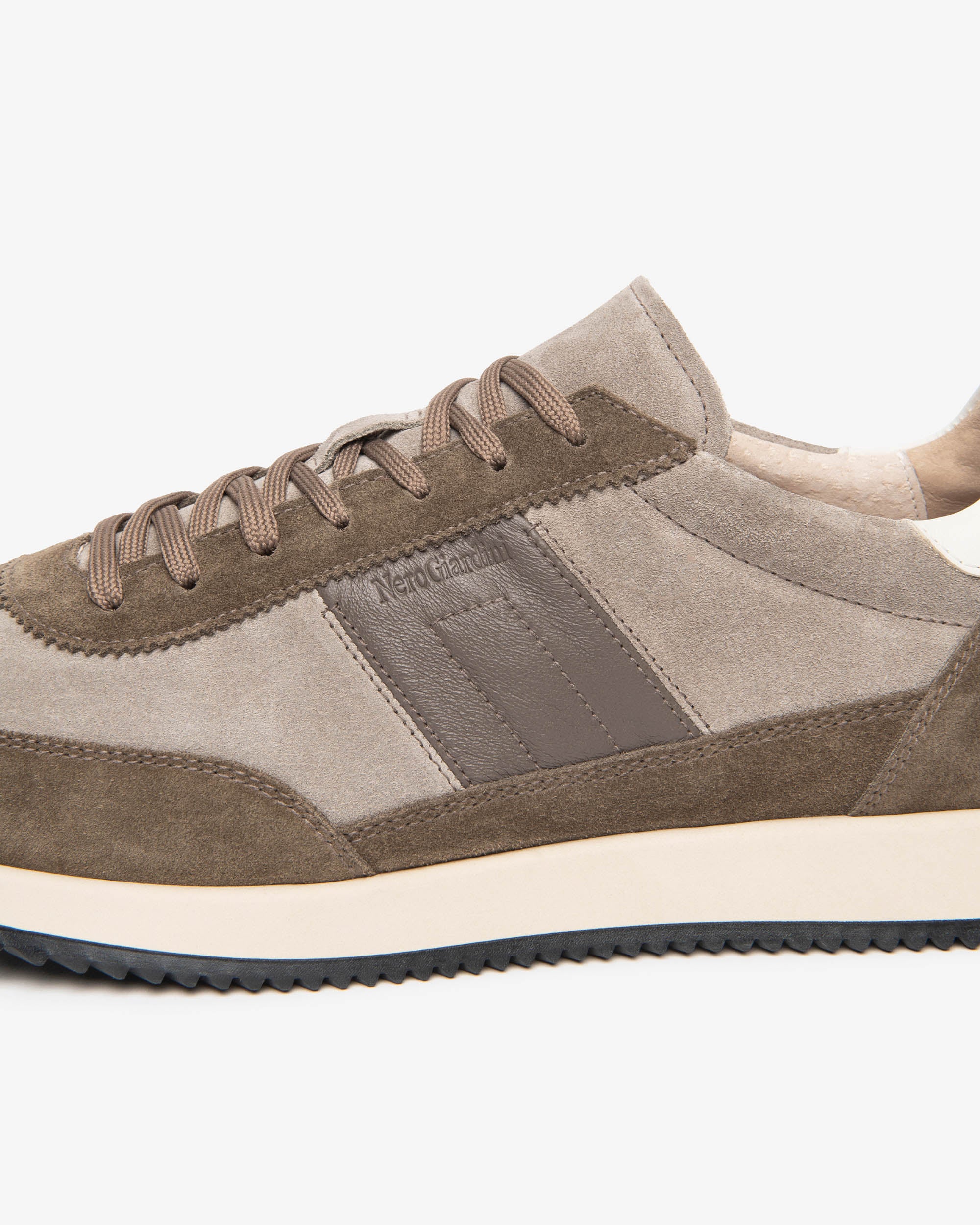 Nero Giardini Sneakers Baskets Cuir Homme Daim