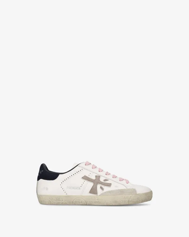 Premiata Stevend 7602 baskets crème cuir femme