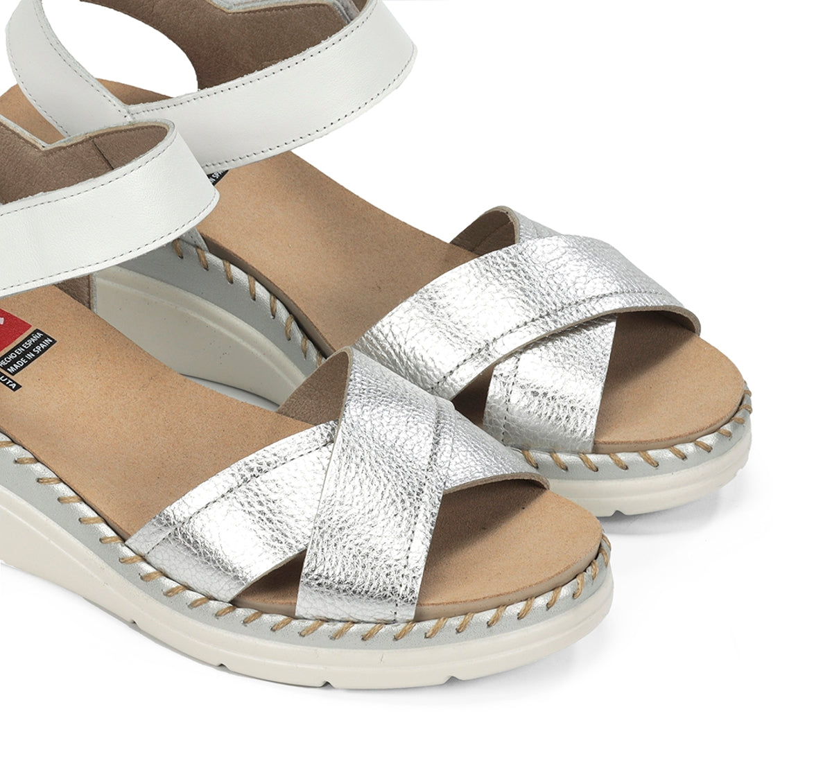 Fluchos Leza F2139 sandale argent femme cuir