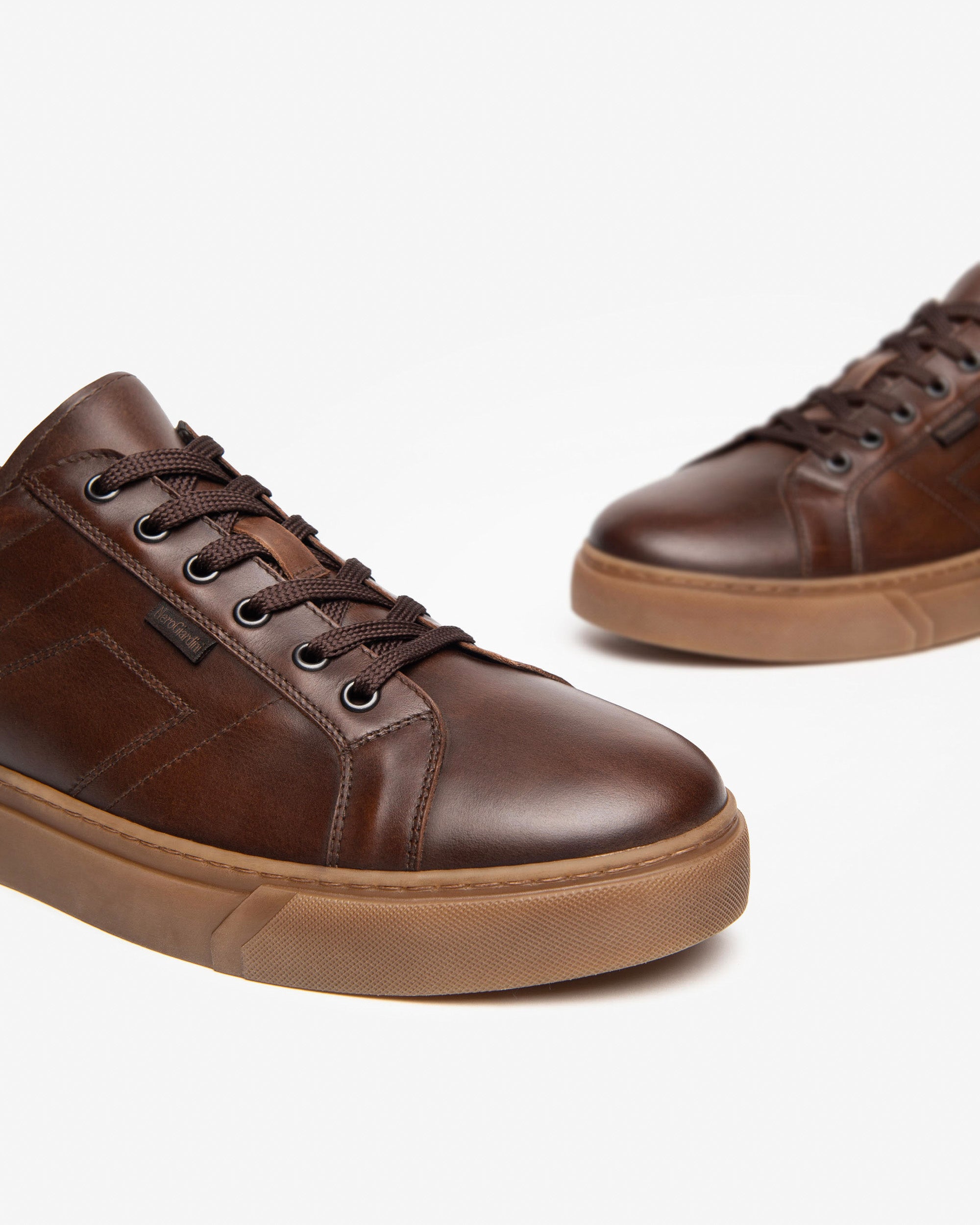 Nero Giardini Sneakers Baskets Cuir Homme Made in Italy