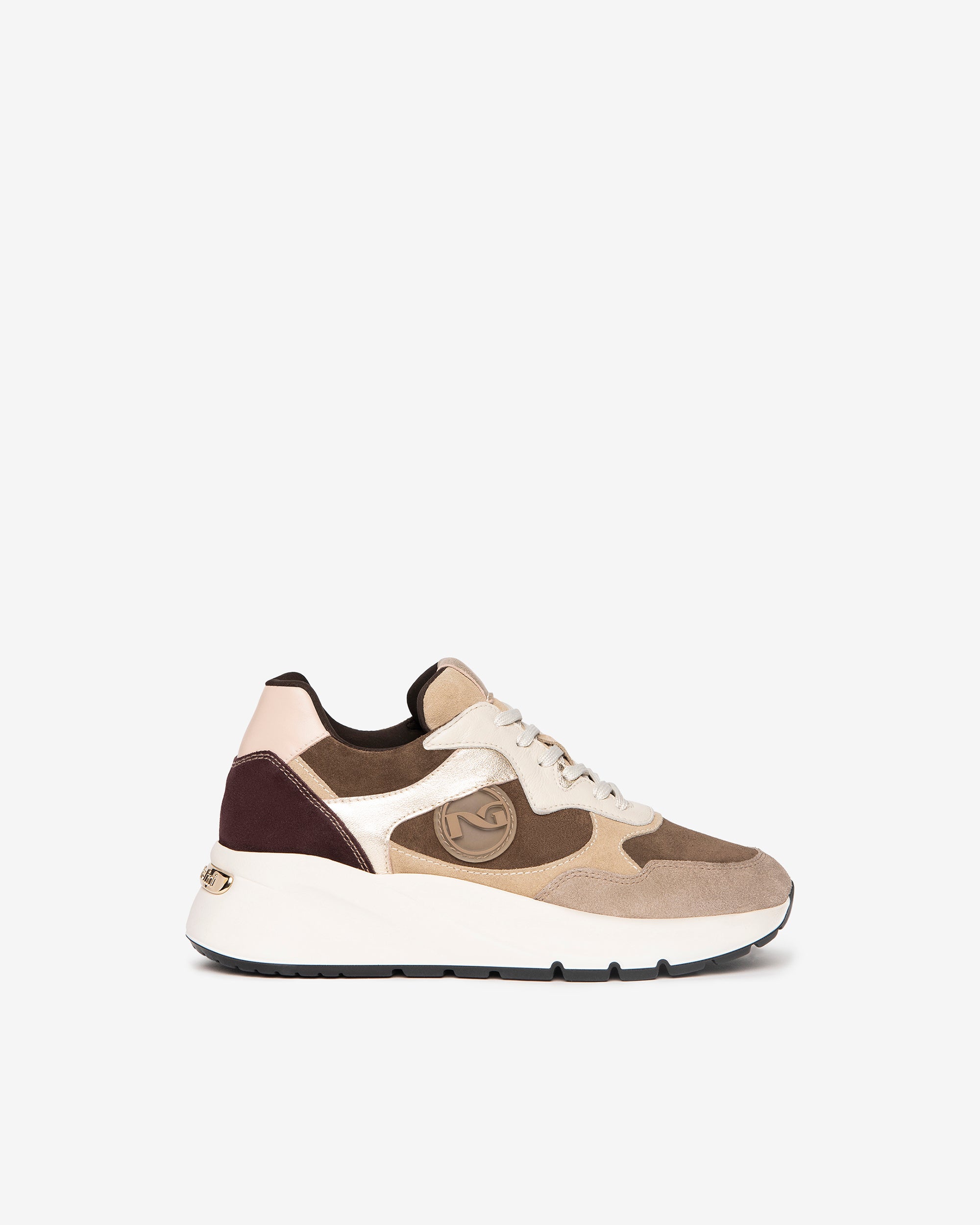 Nero Giardini Sneakers basket cuir daim femme hiver