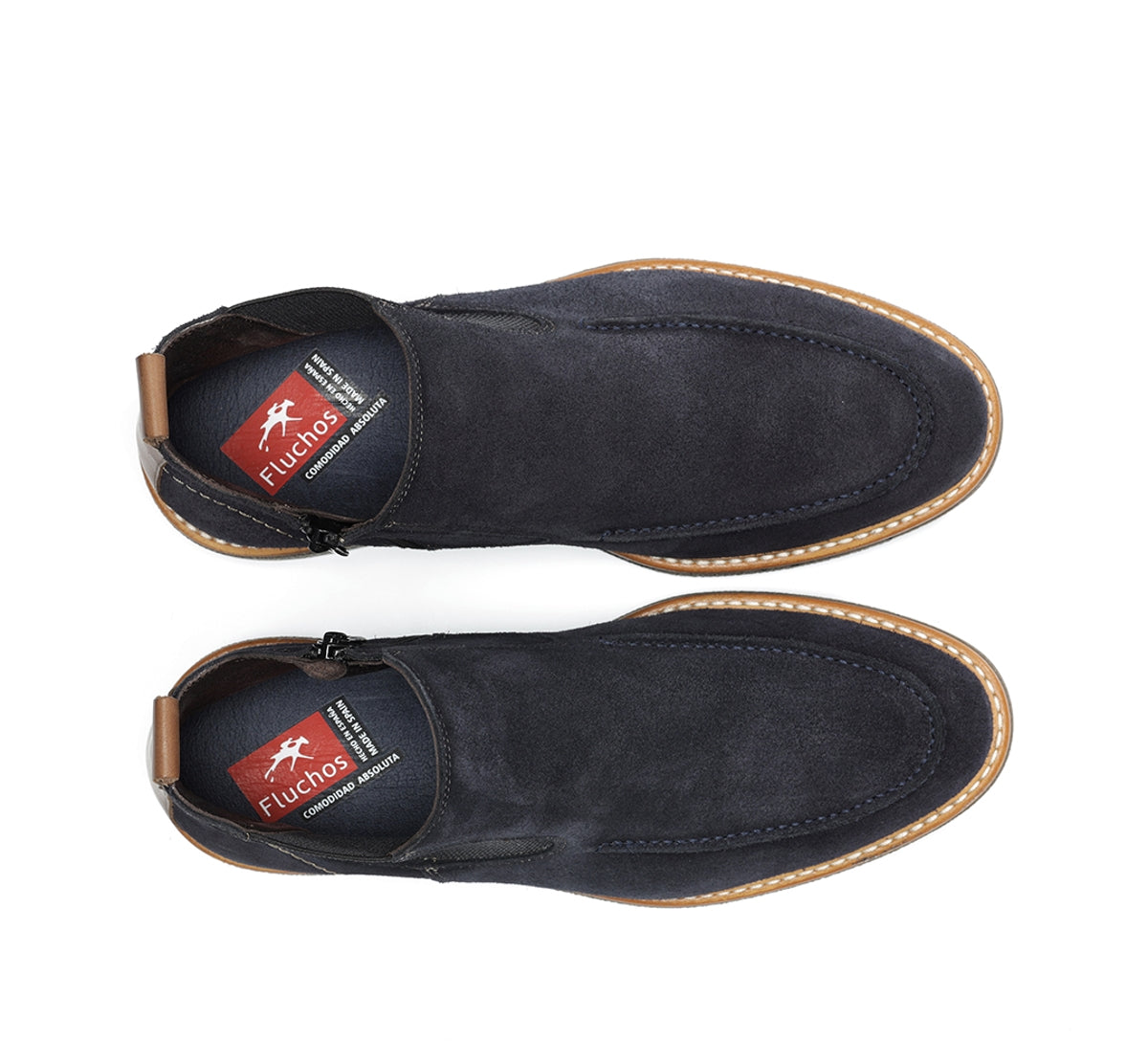Fluchos Kasper F1821 bottine homme bleue cuir