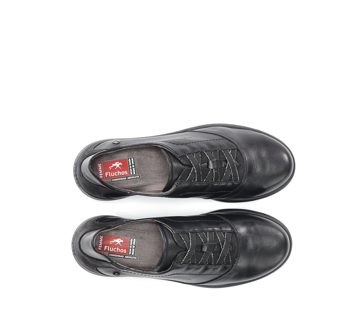 Fluchos Faral F1866 chaussure noire femme cuir