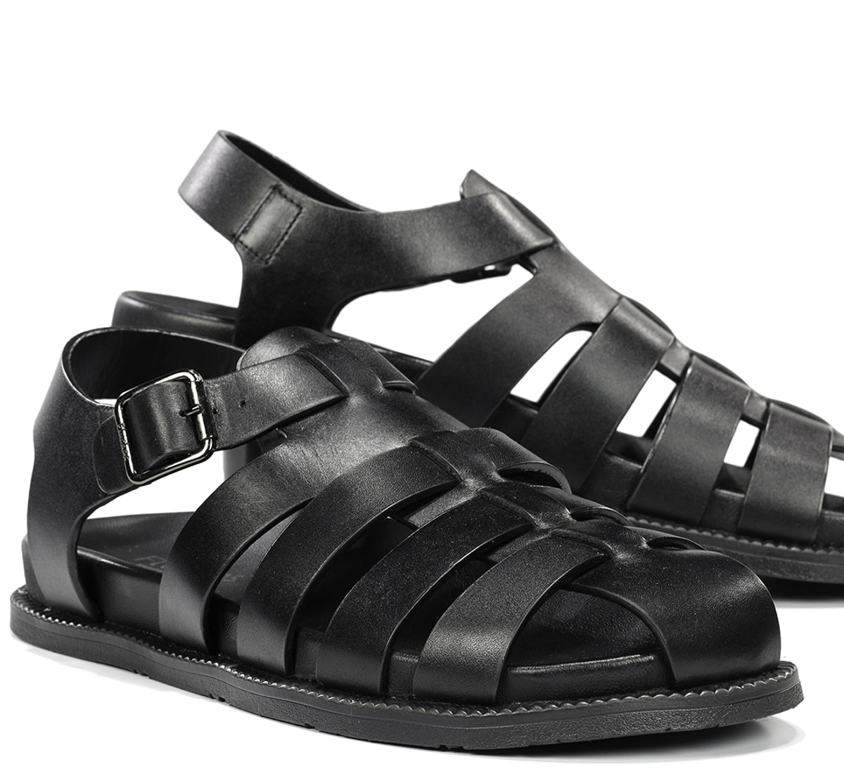 Fluchos Bari F2450 sandales homme noir cuir