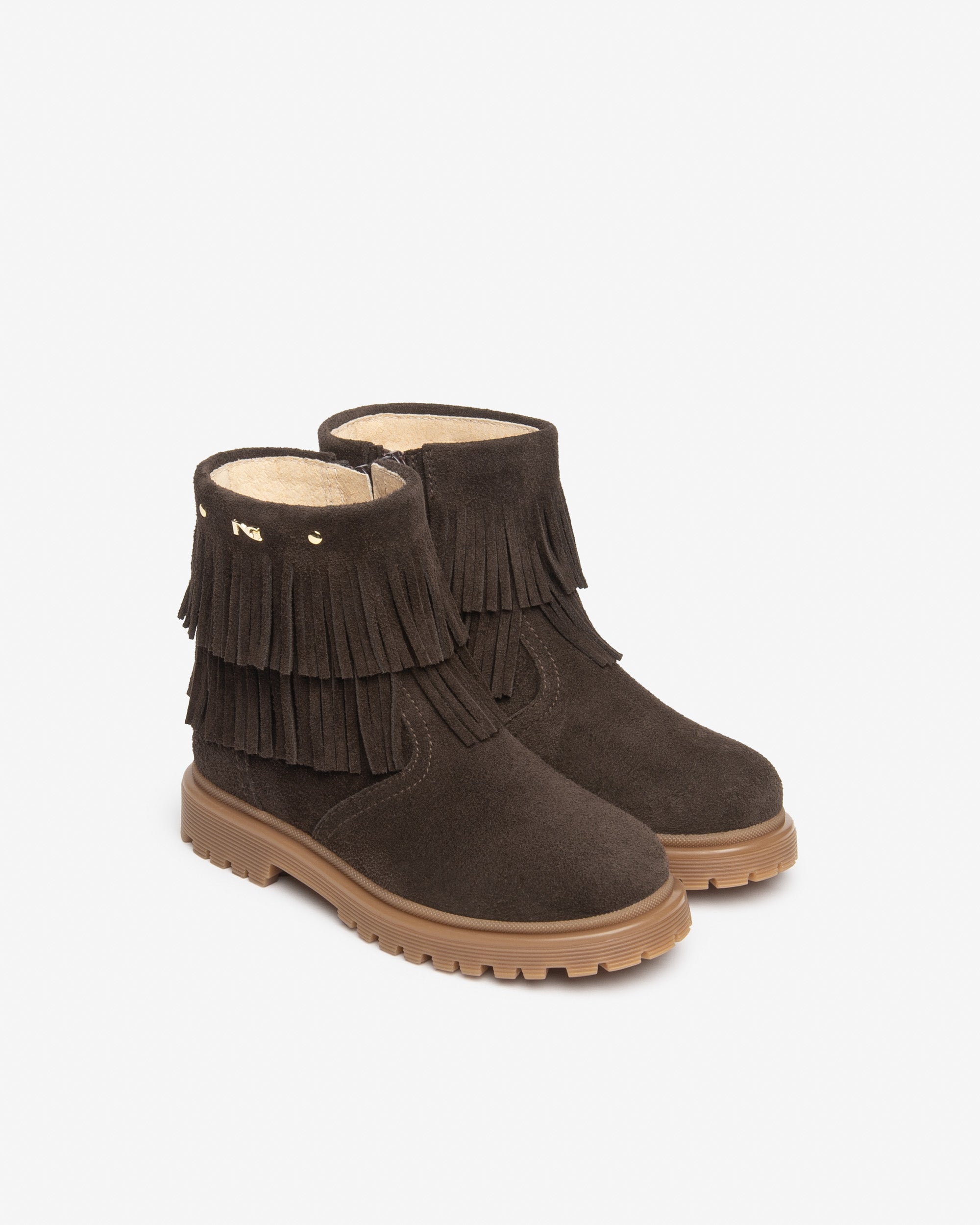 Nero Giardini Bottines Daim Fille Franges 25-30