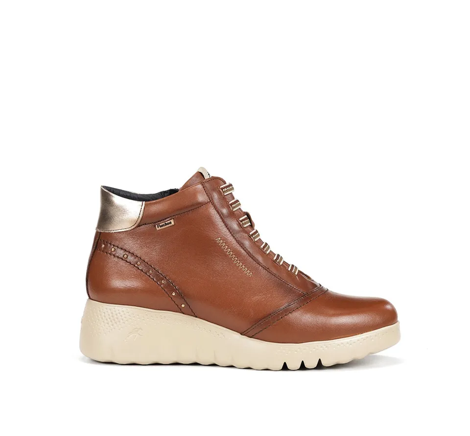 Fluchos Live F2246 bottines femme marron cuir