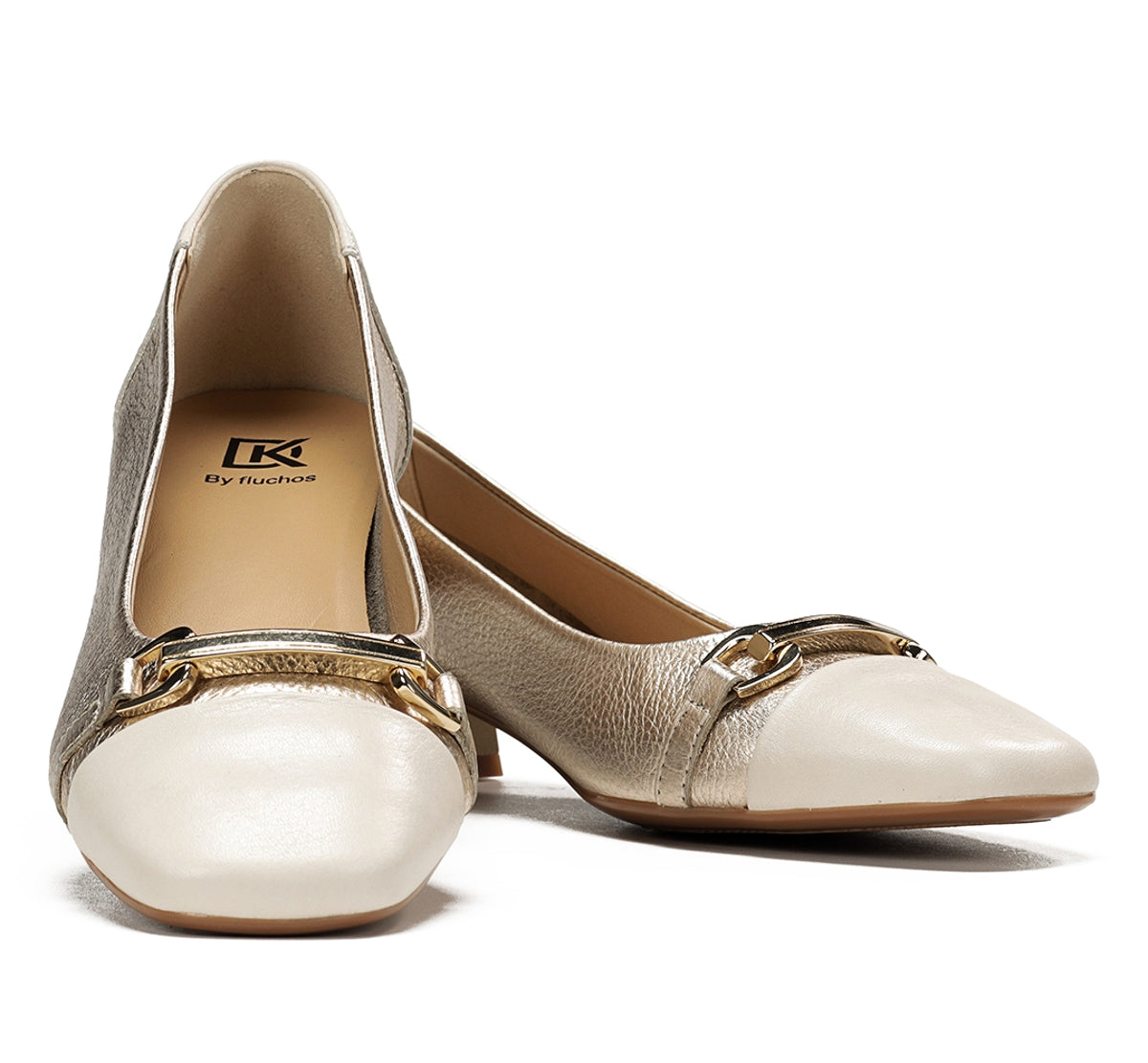 Dorking by Fluchos Gia D9304 mocassin doré à talon