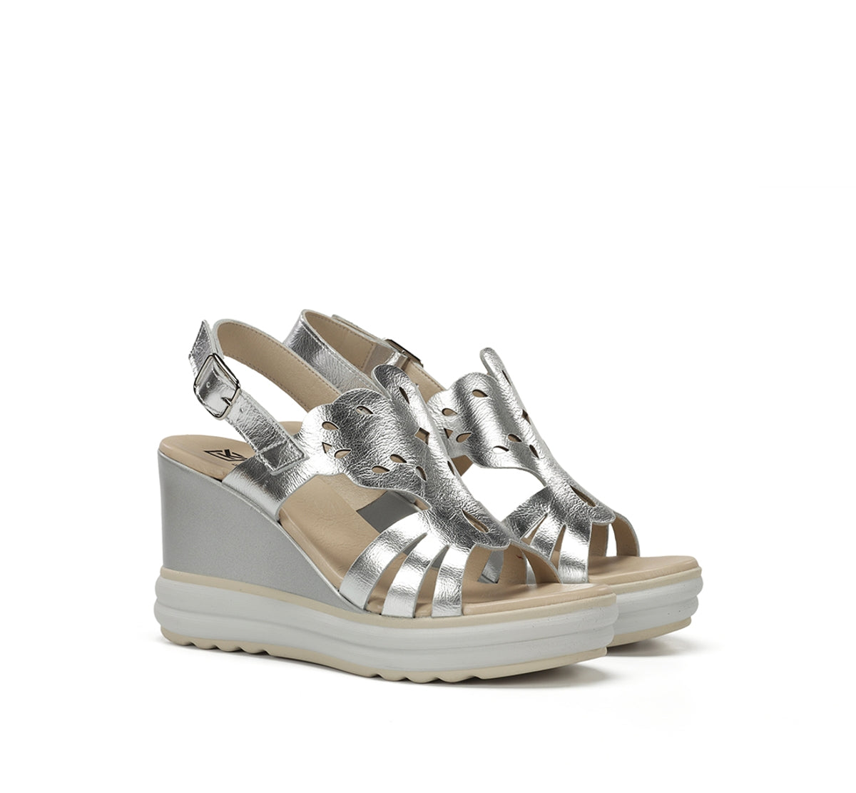 Dorking Diane D9697 sandales femme argent talon