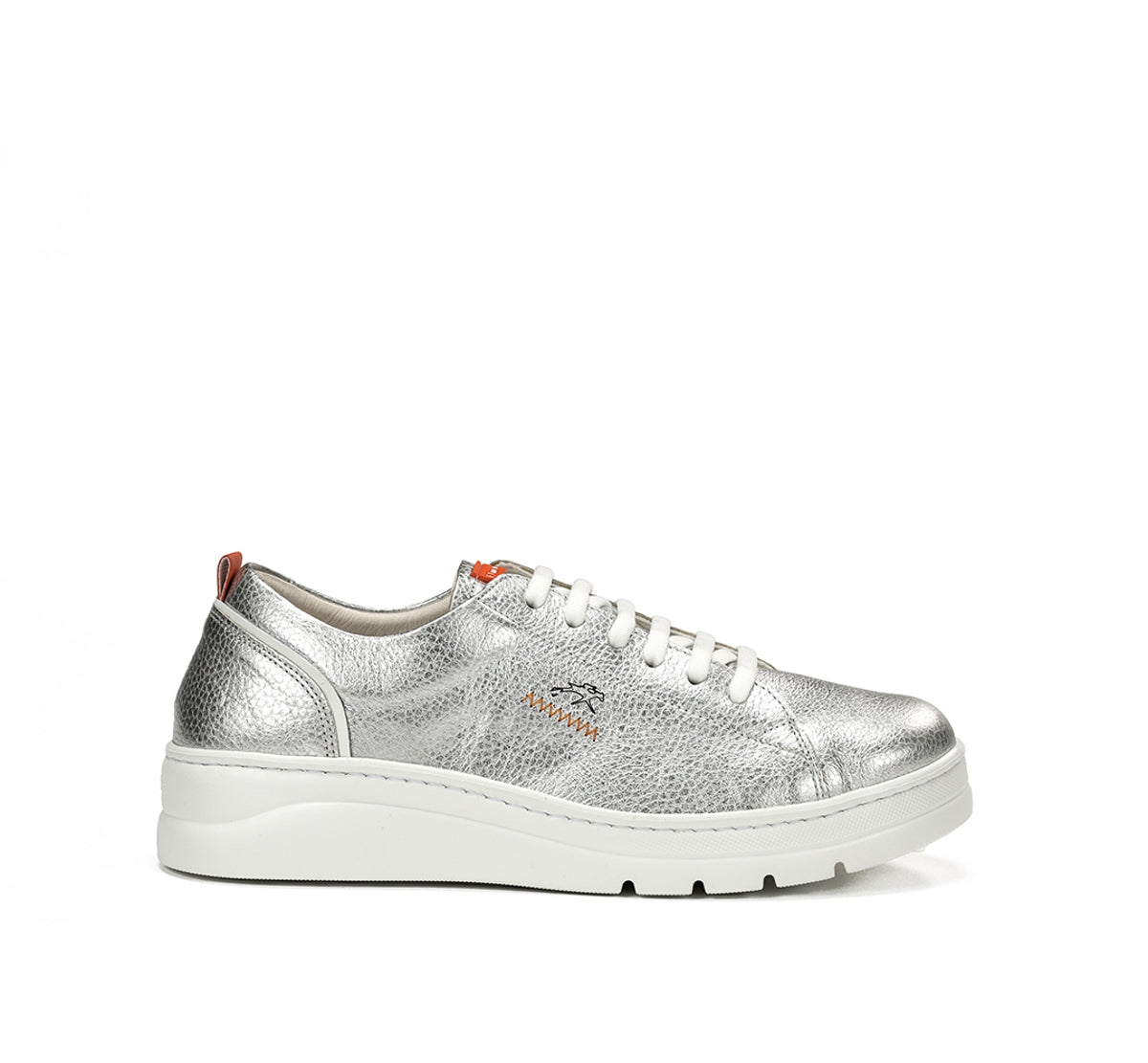 Fluchos Pompas F1917 baskets femme argent cuir