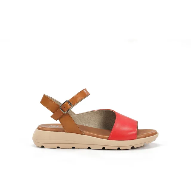 Dorking Gandia D9463 sandales femme rouge léger