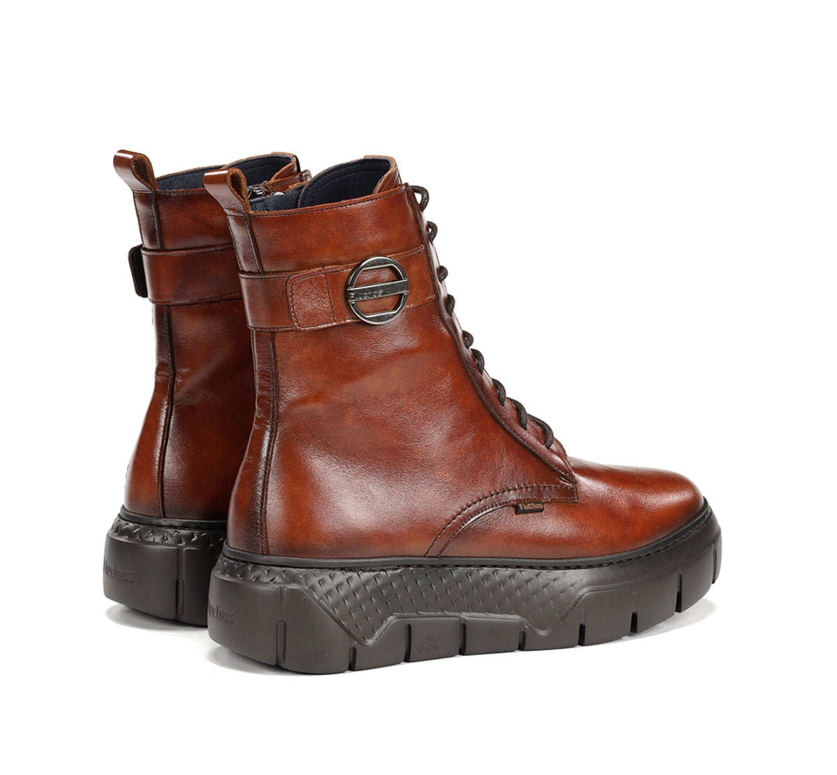 Fluchos Ilia F2303 bottine marron femme lacets