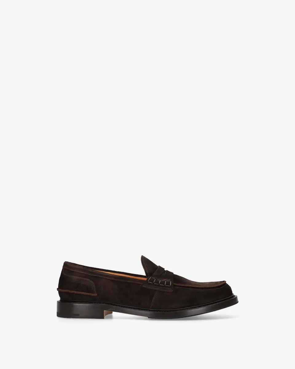 Premiata mocassins penny homme suède ébène