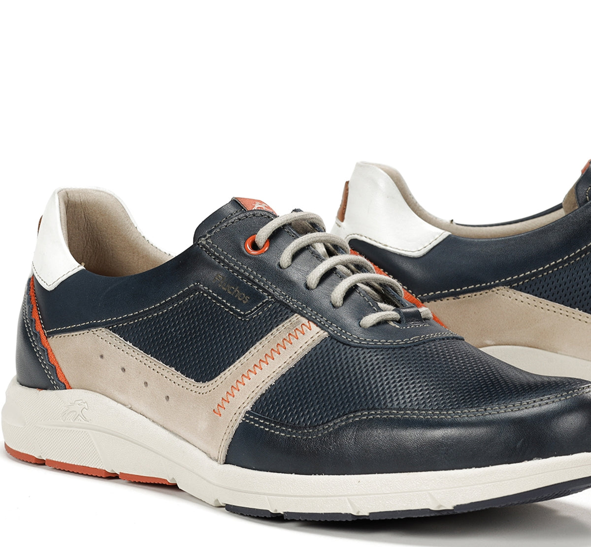 Fluchos Kai F1991 baskets bleu homme cuir léger