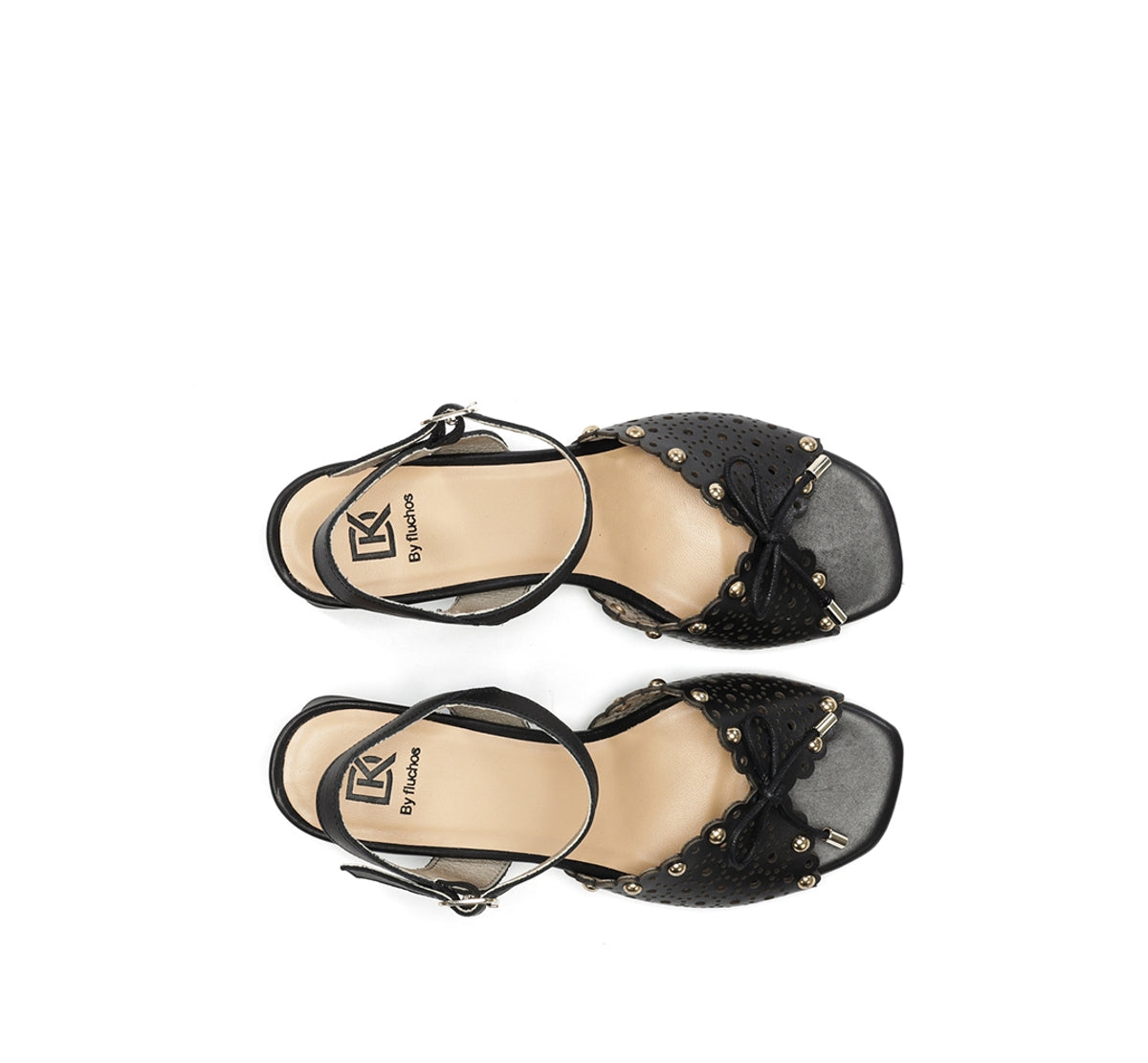 Dorking by Fluchos Larus D9457 sandales noir femme talon