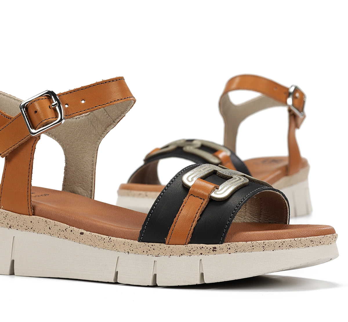 Dorking by Fluchos Klau D9484 sandales femme noires