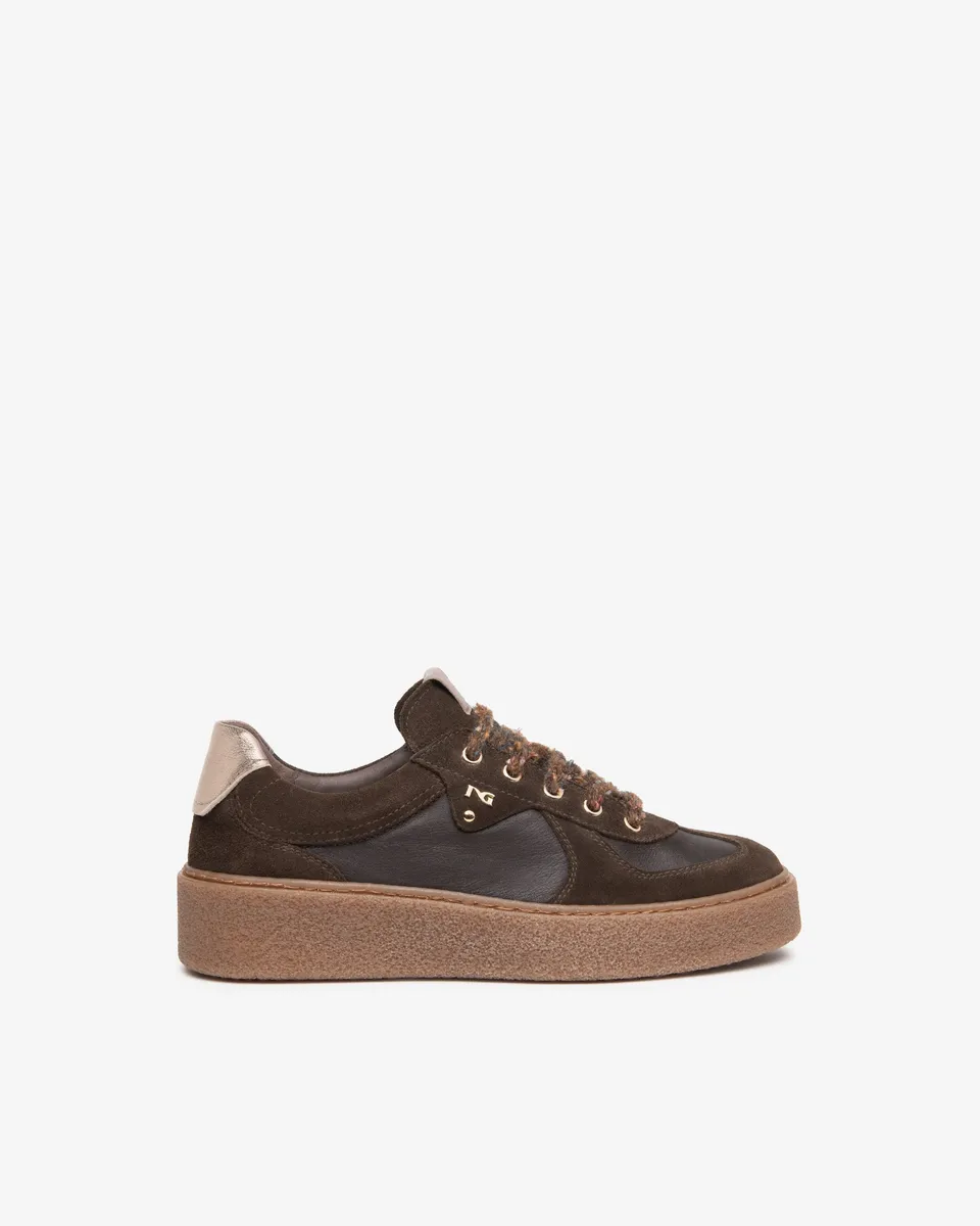 Nero Giardini Sneakers baskets cuir daim plateforme
