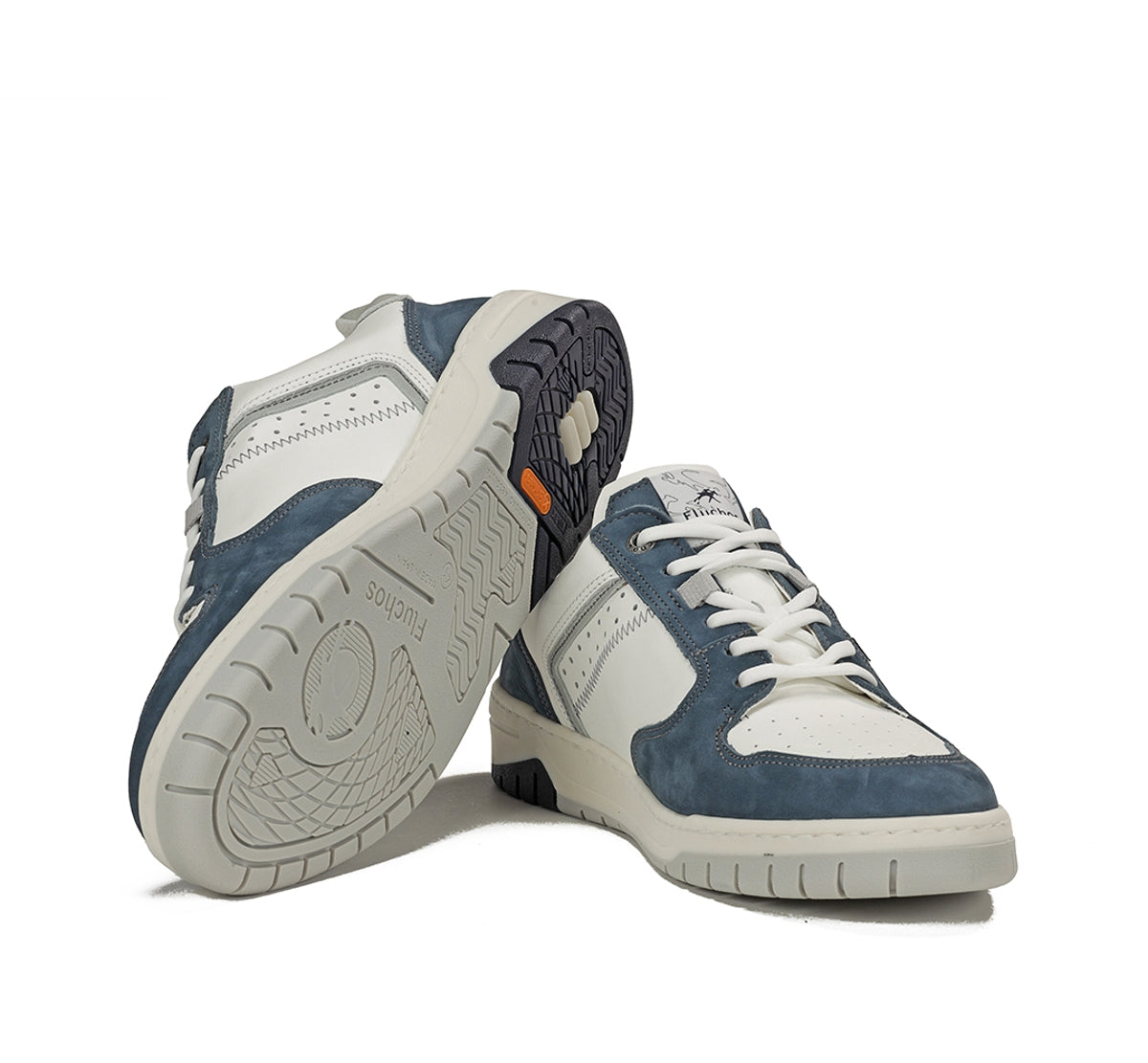 Fluchos Roger F1954 baskets homme bleu cuir