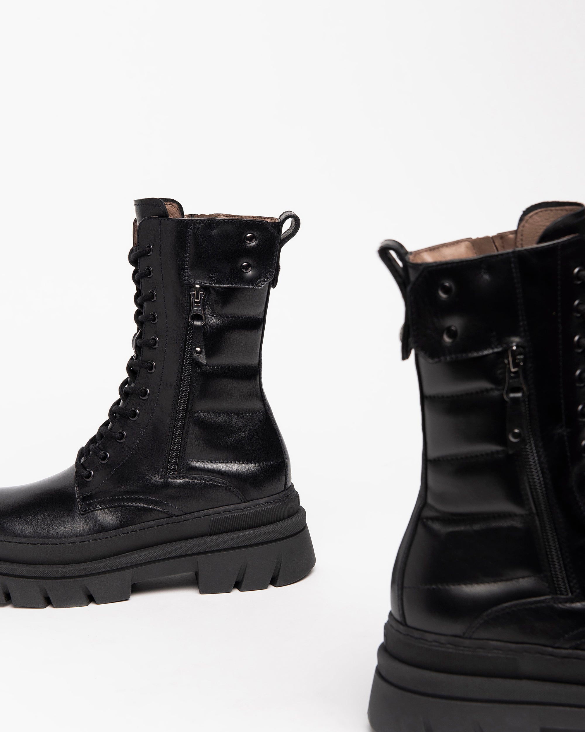 Nero Giardini Combat Boots bottines cuir femme