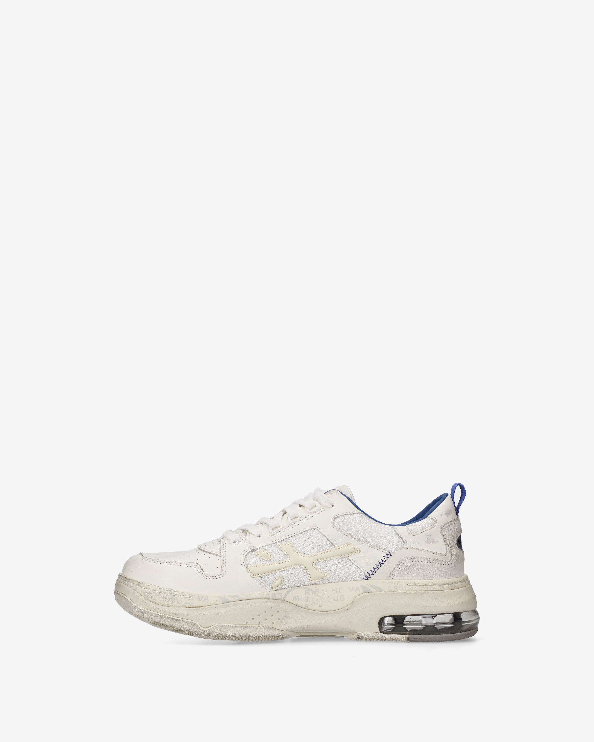 Premiata Drake 522 baskets homme blanc cuir mesh