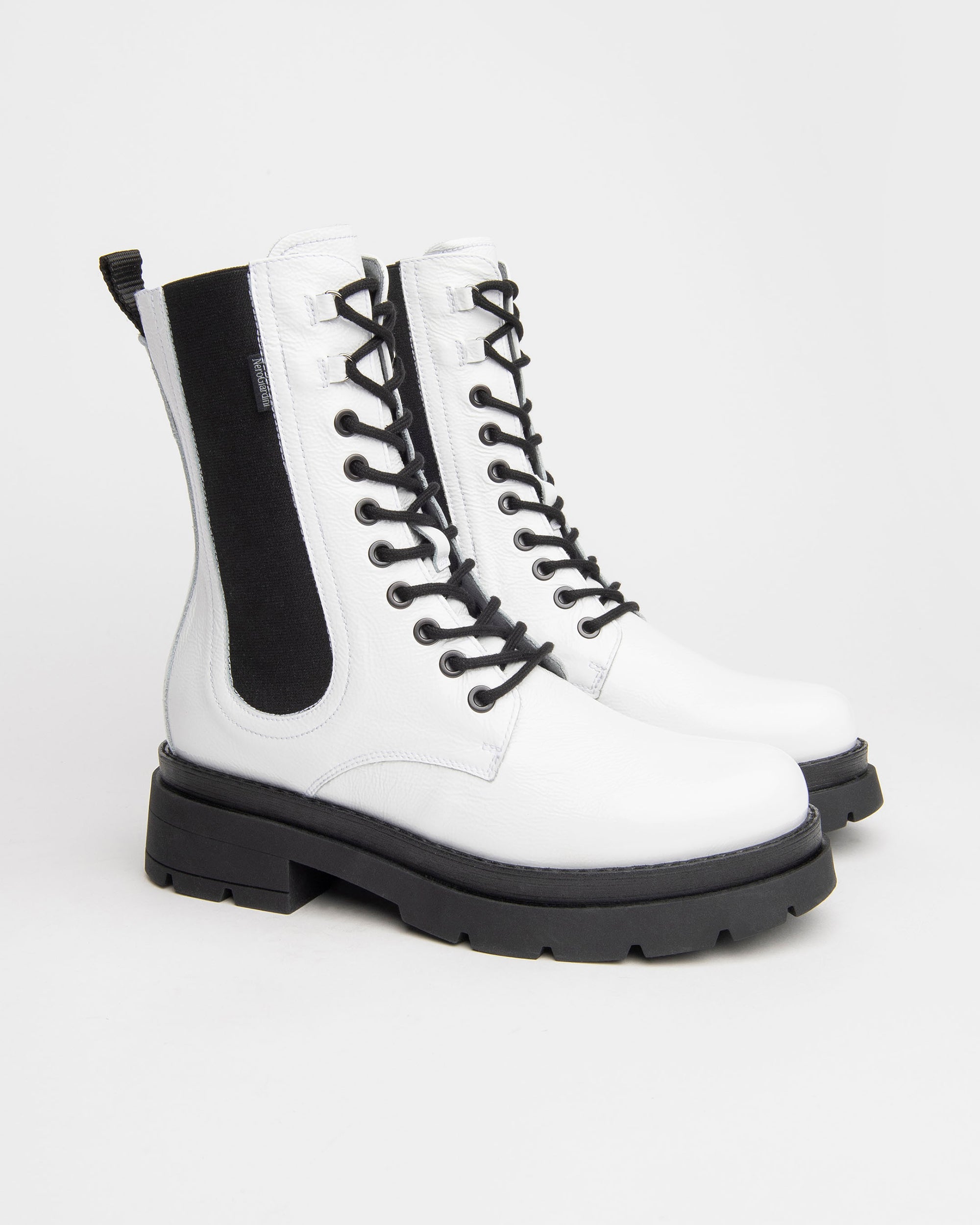 Nero Giardini Combat Boots rangers vernis femme 38