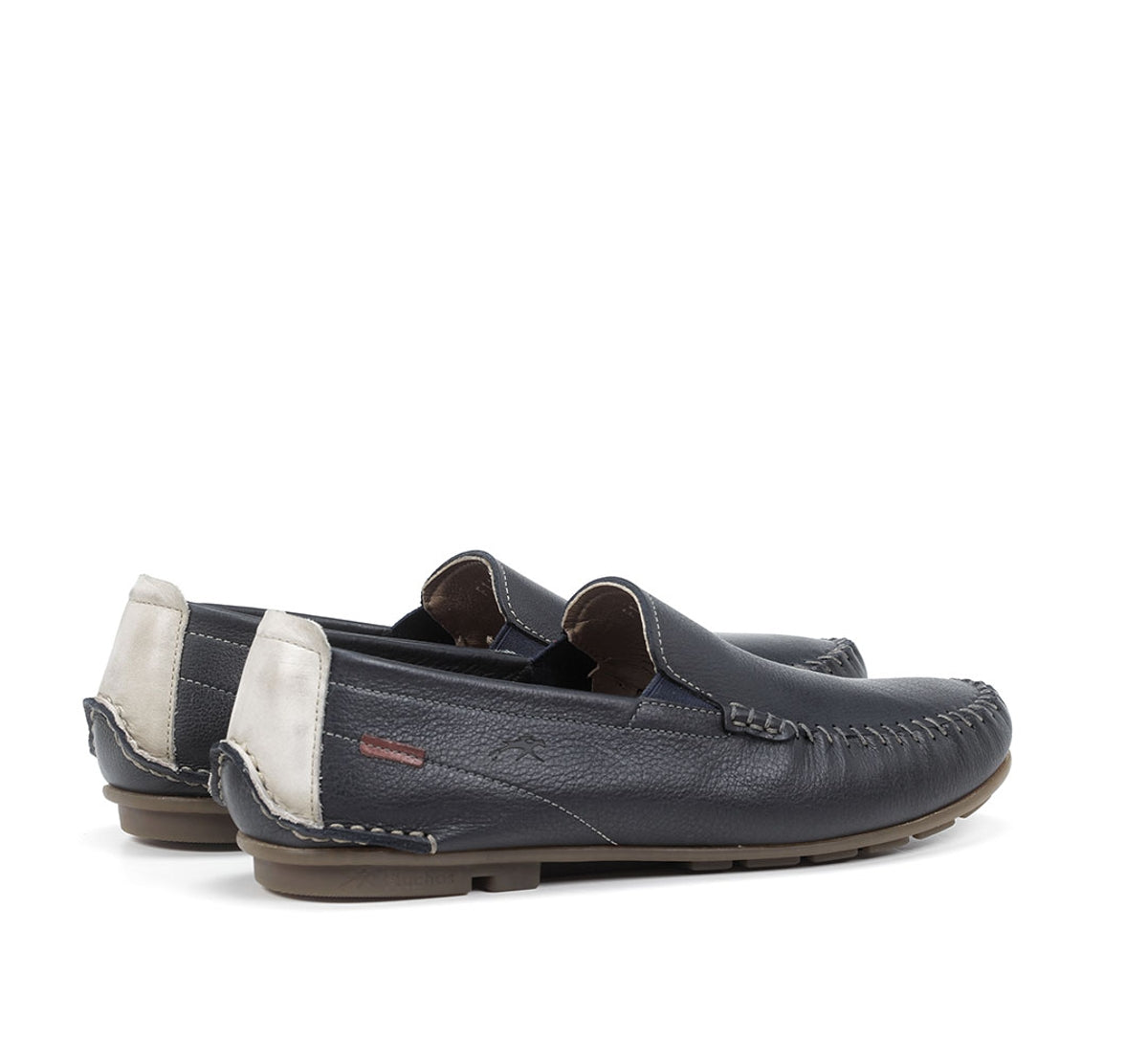 Fluchos Dorian F1173 mocassin bleu homme cuir