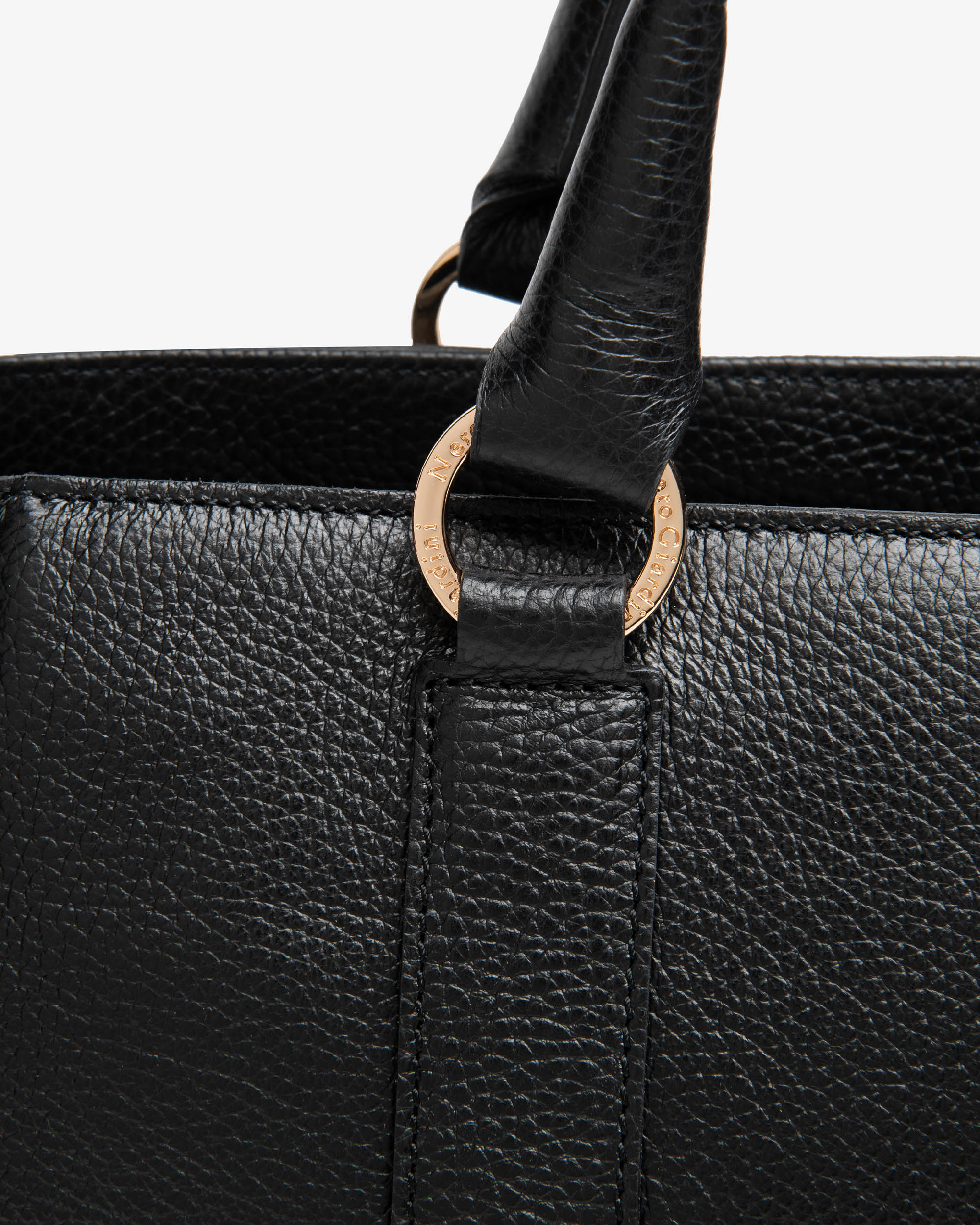 Nero Giardini Bags sac bowling cuir femme boucles dorées
