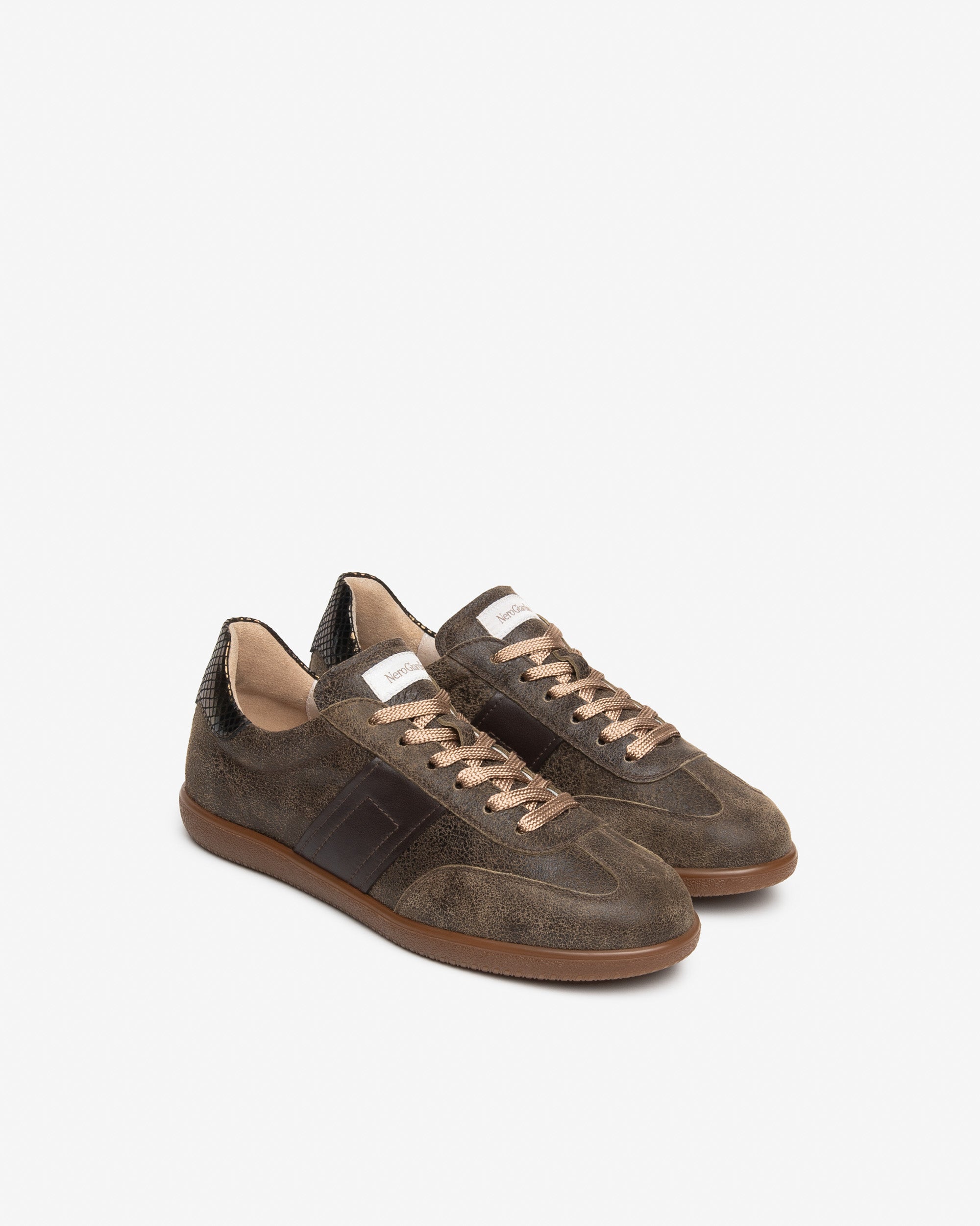 Nero Giardini Sneakers baskets cuir femme vintage