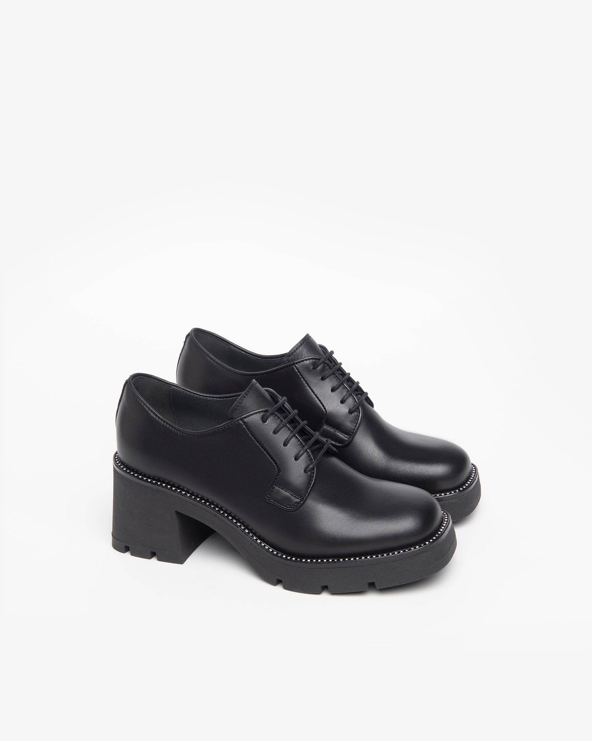 Nero Giardini Tie-up derbies cuir femme lacets