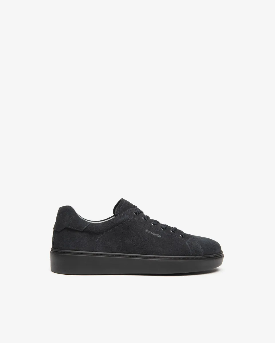 Nero Giardini Sneakers baskets daim homme lacets cuir