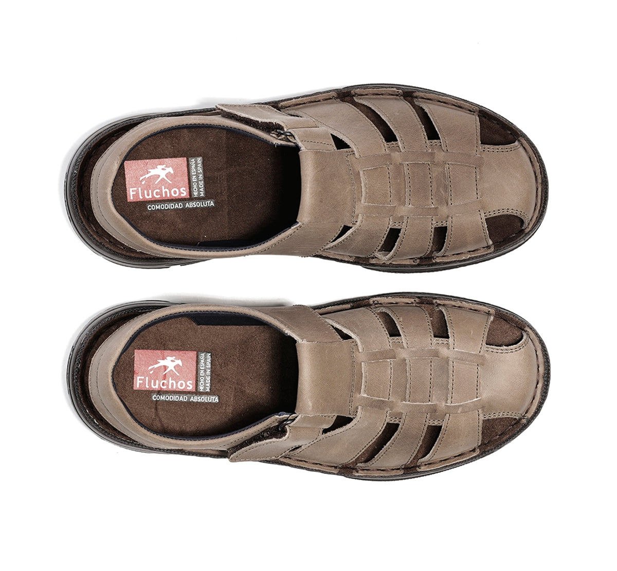 Fluchos Azores F2198 sandales taupe homme velcro