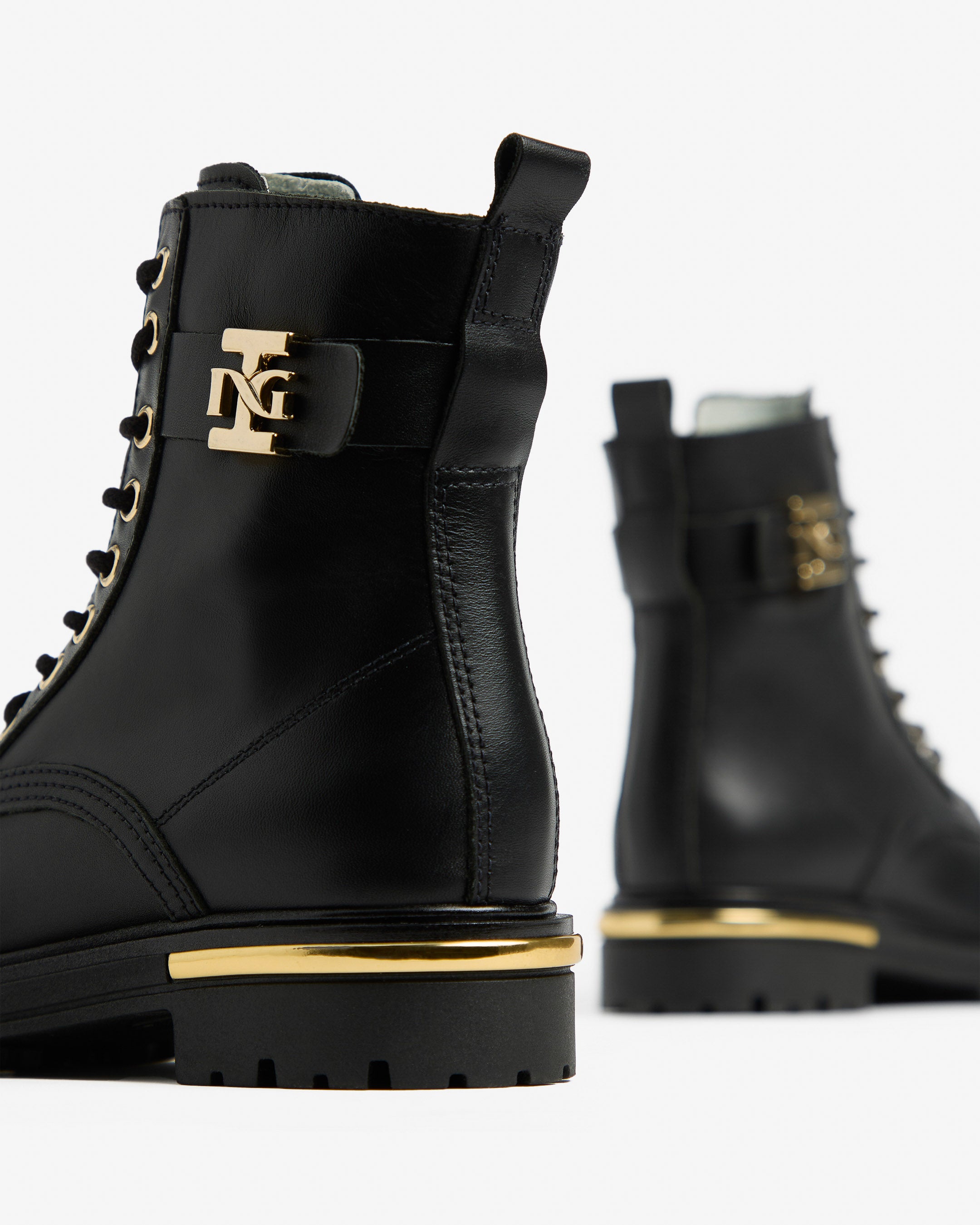 Nero Giardini Combat Boots cuir fille semelle légère