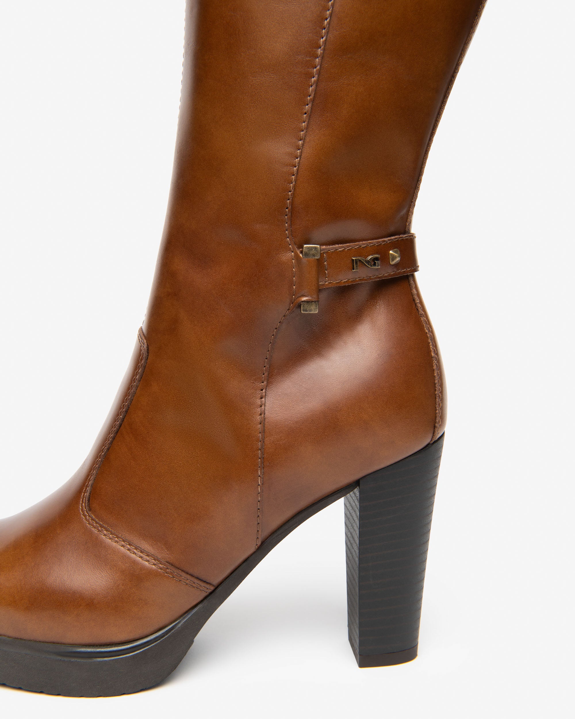 Nero Giardini Boots bottes cuir femme talon 90 mm