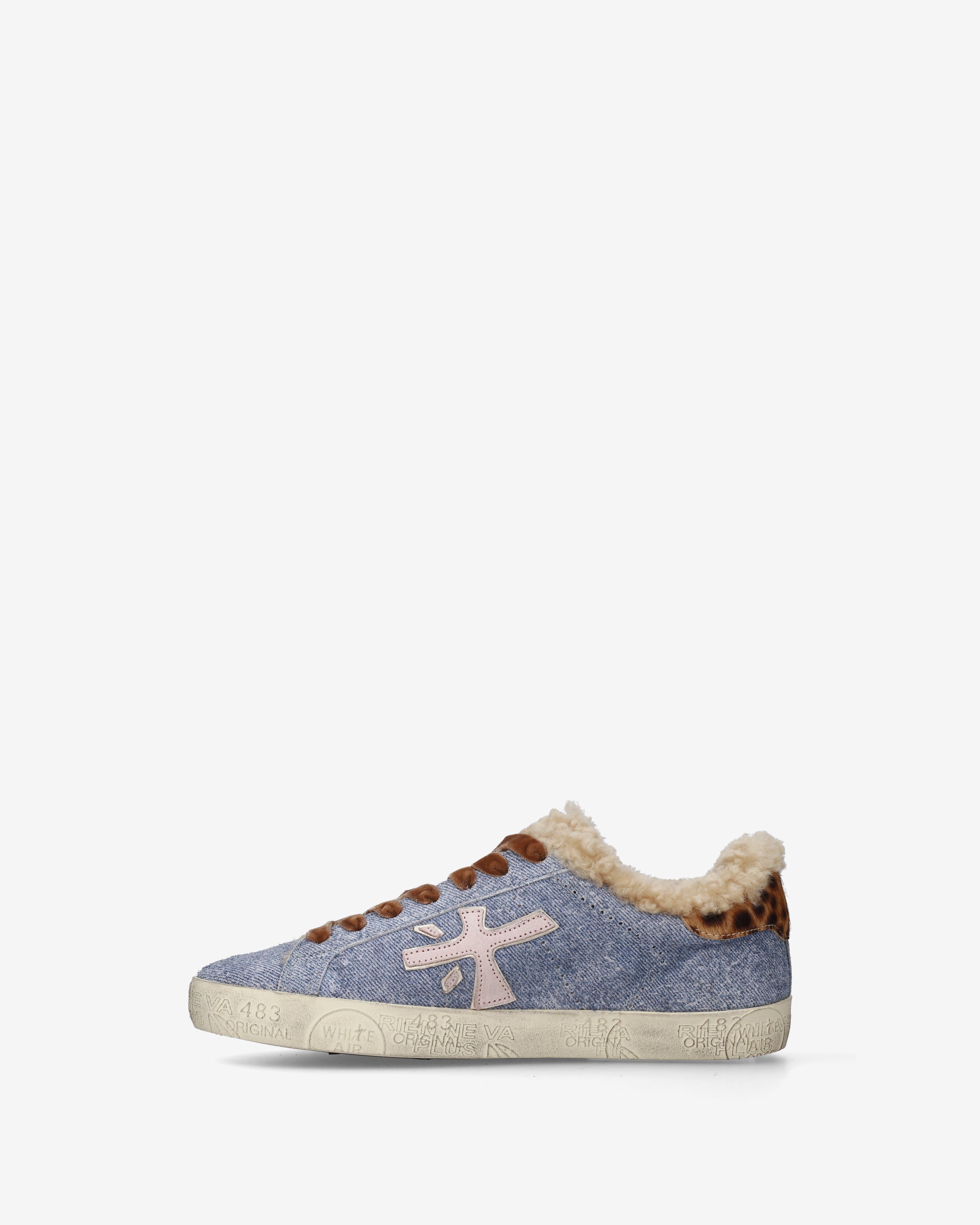 Premiata Stevend 8698m baskets jean bleu clair