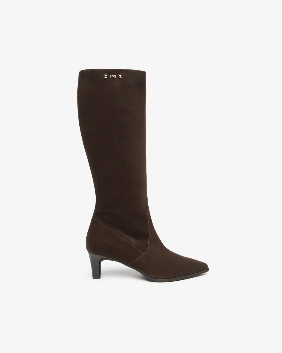 Nero Giardini Boots bottes daim femme talon 55 mm