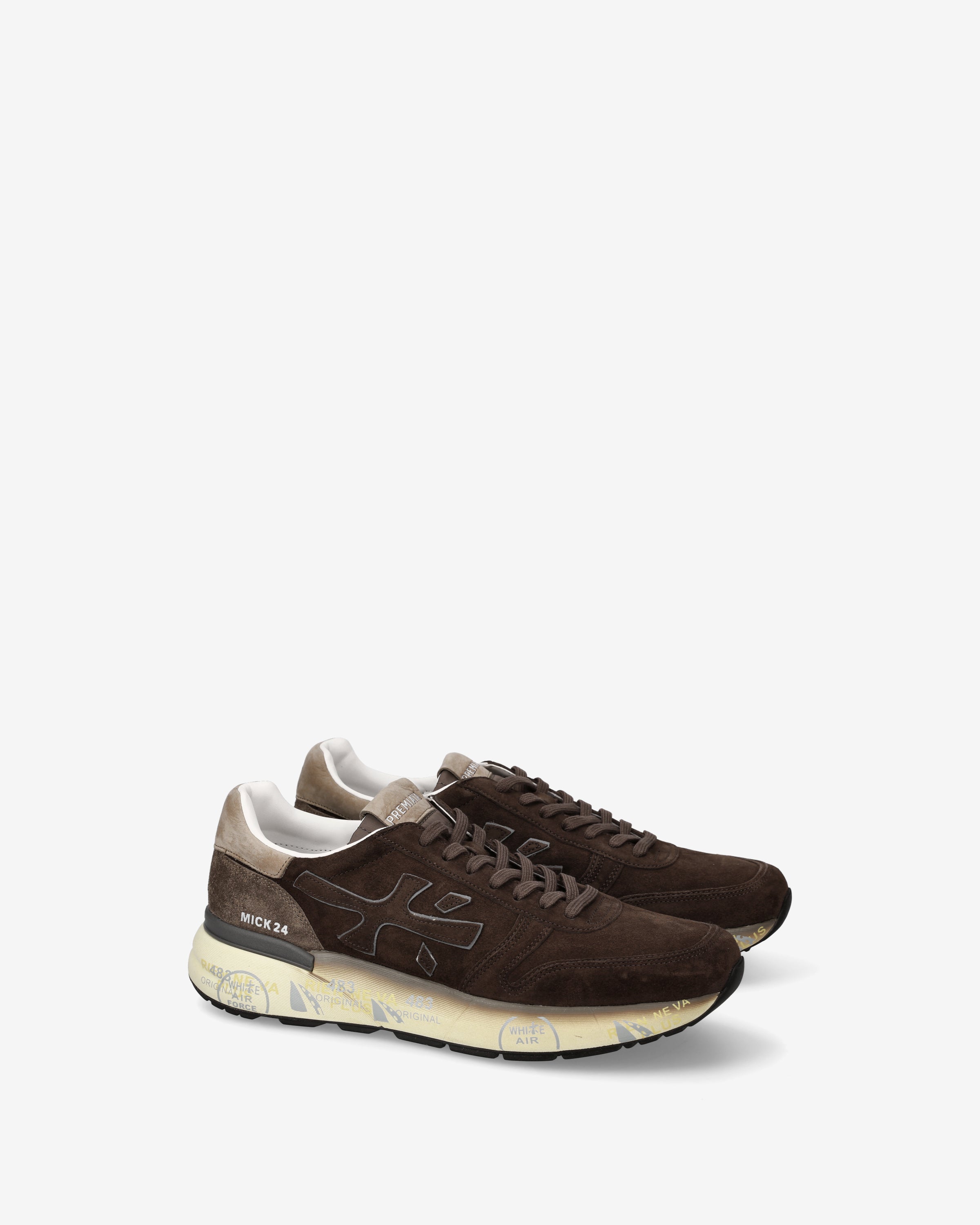 Premiata Mick 7898 baskets marron pointure 43 daim homme