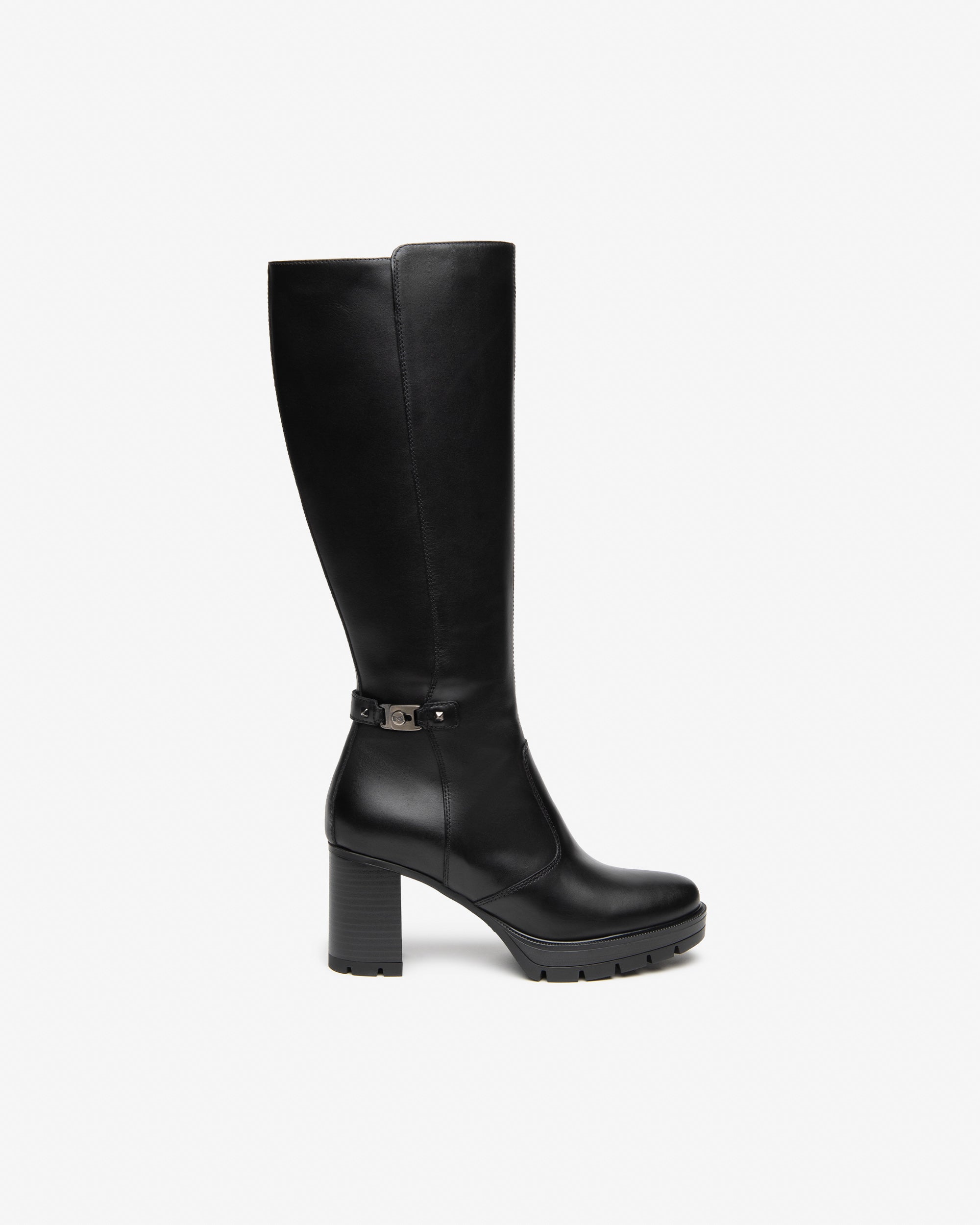 Nero Giardini Boots bottes cuir femme talon 80 mm