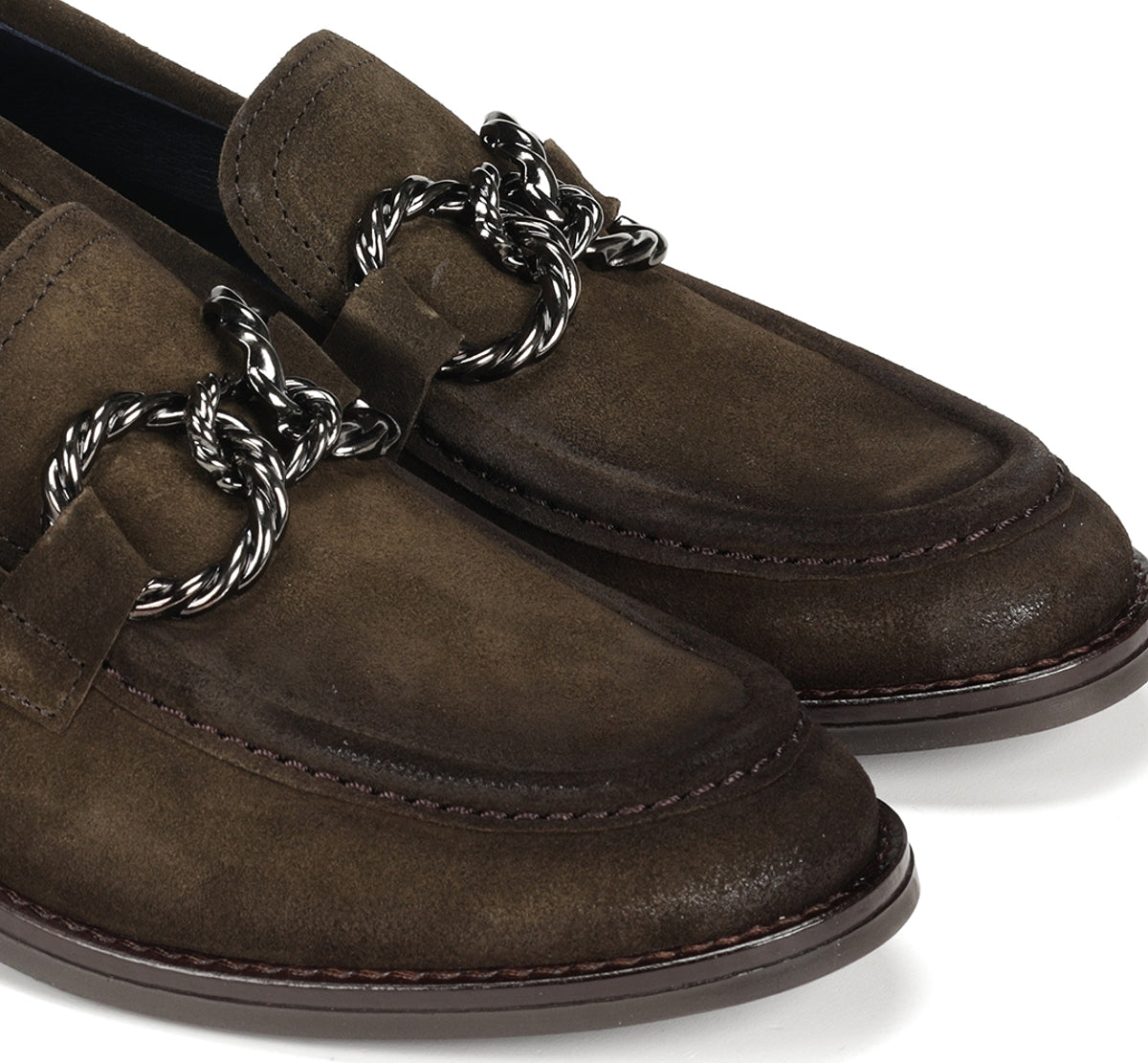 Dorking by Fluchos Harvard D9117 mocassin vert femme