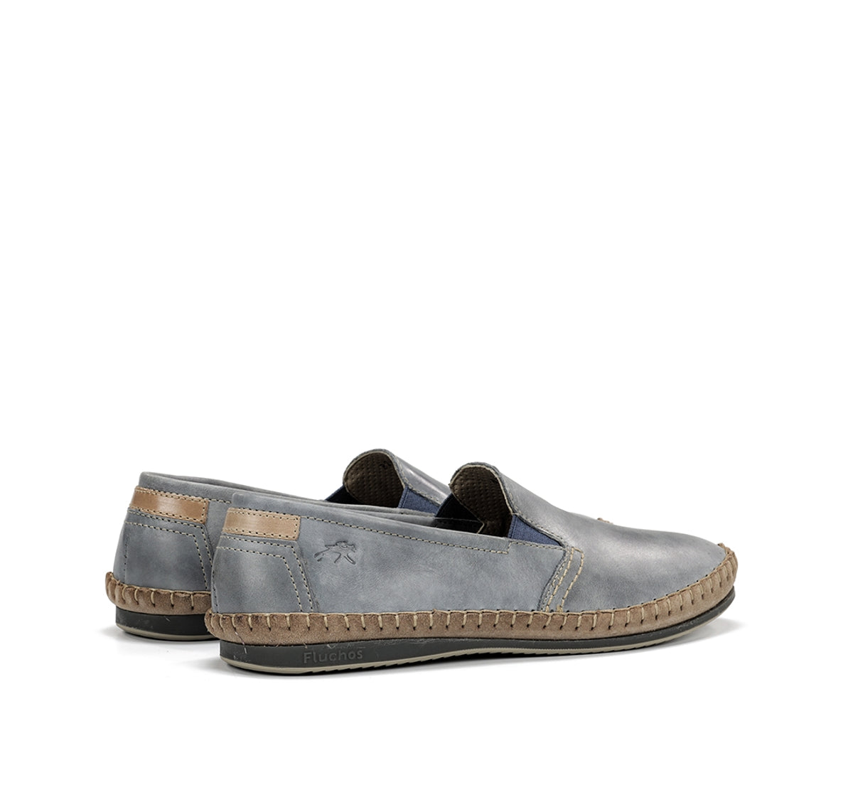 Fluchos Bahamas 8264 Slip On Bleu Homme Mocassins
