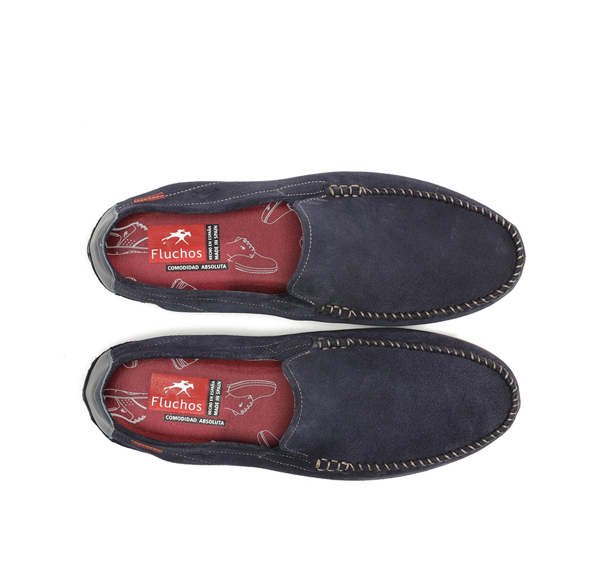 Fluchos Dorian F1091 mocassins bleu homme cuir